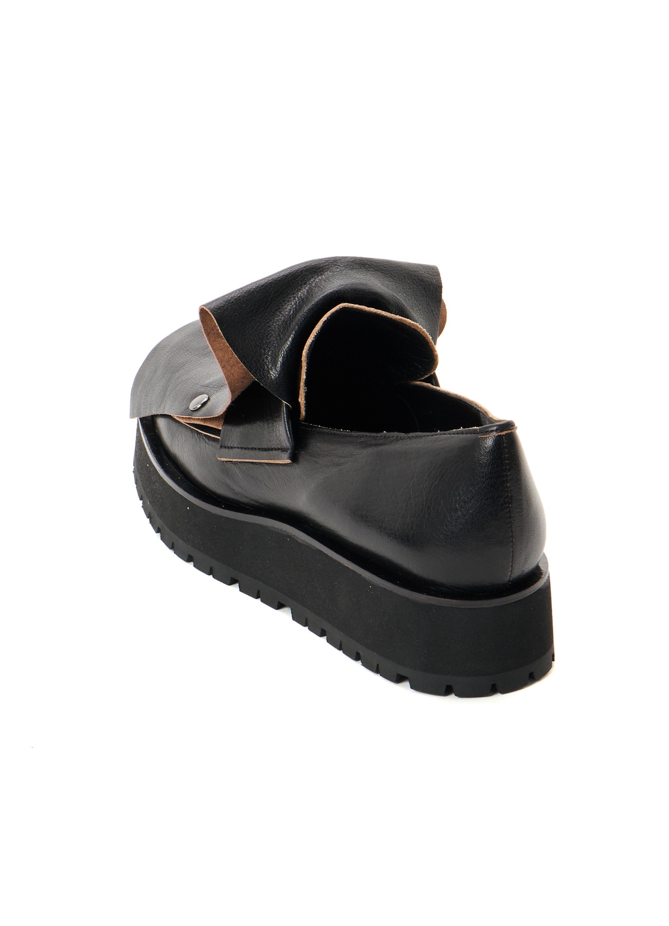 SURFACE-DYED SOFT TAN LEATHER 2 WAY LOAFERS