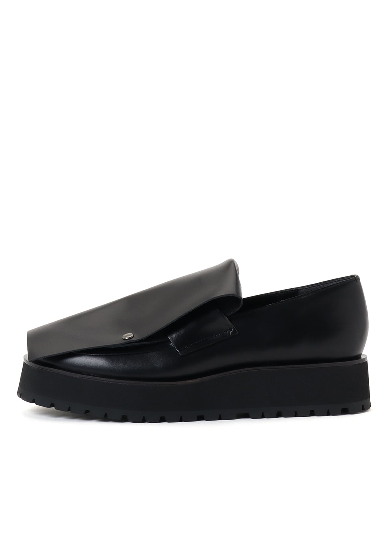 SEMI GLOSS LEATHER 2 WAY LOAFERS