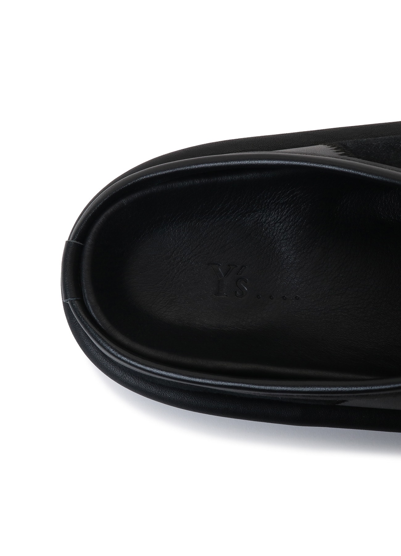 COW LEATHER PATCHWORK SANDALS