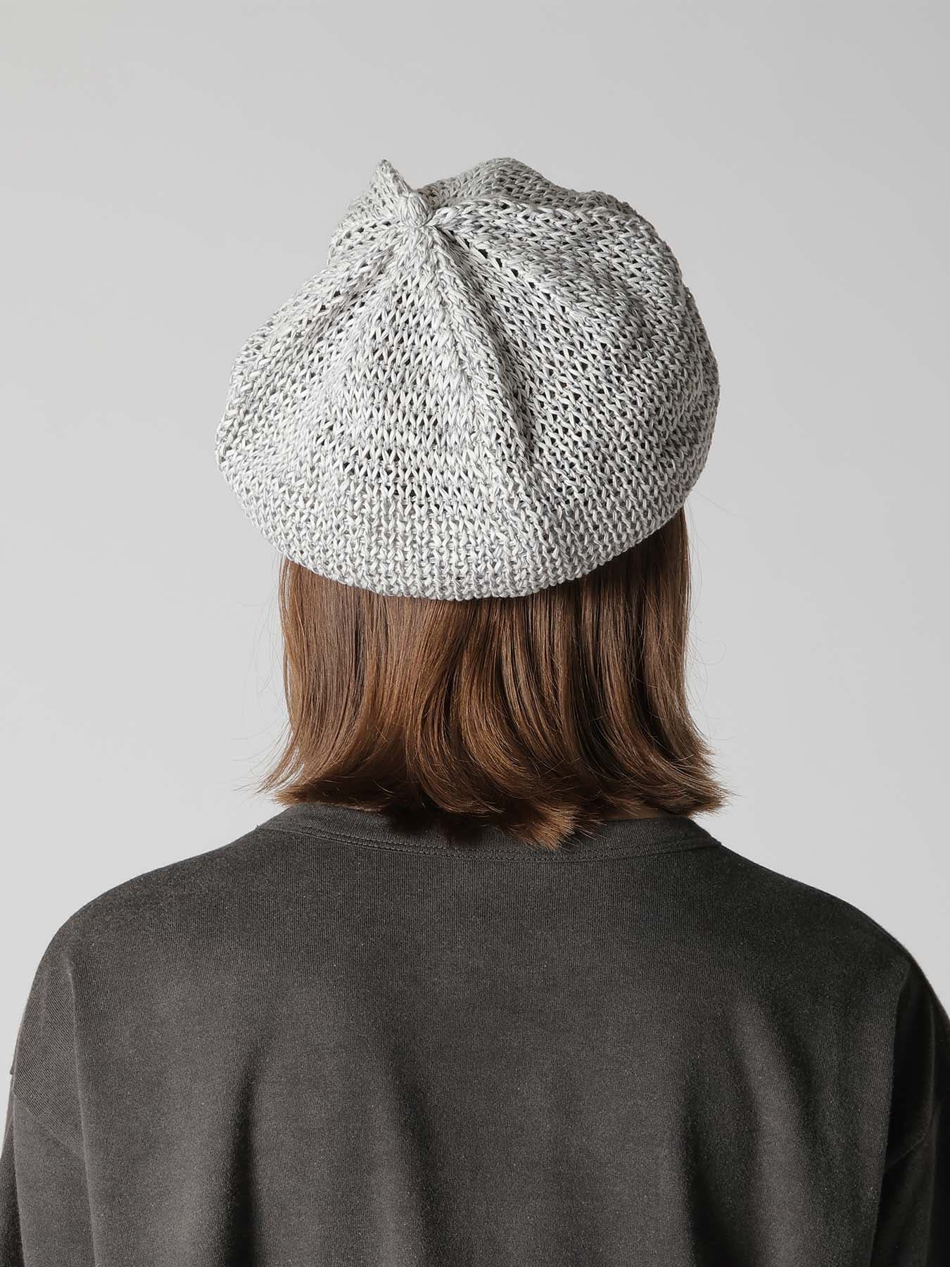 OPENWORK KNIT THERMOS BERET