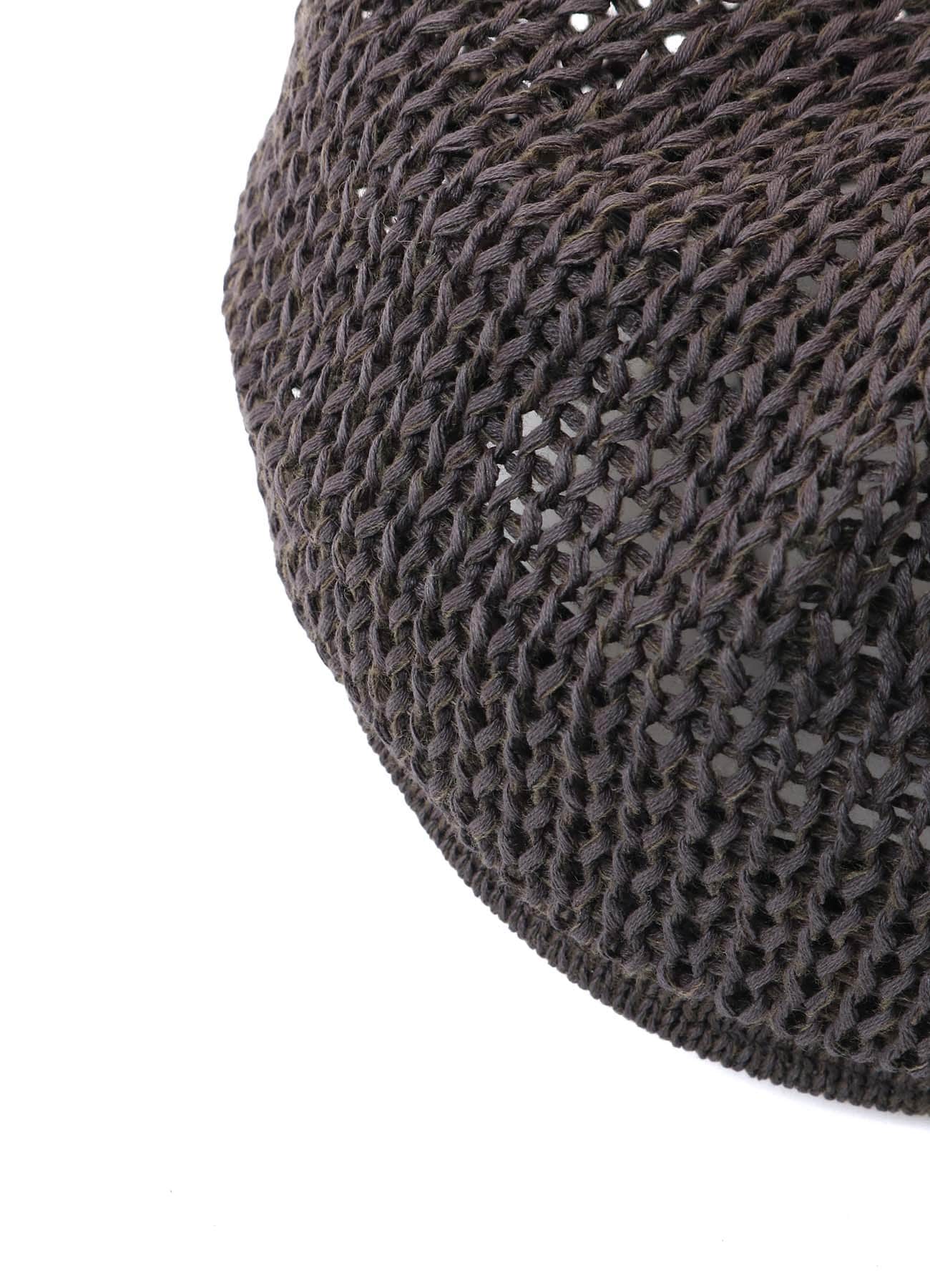 OPENWORK KNIT THERMOS BERET