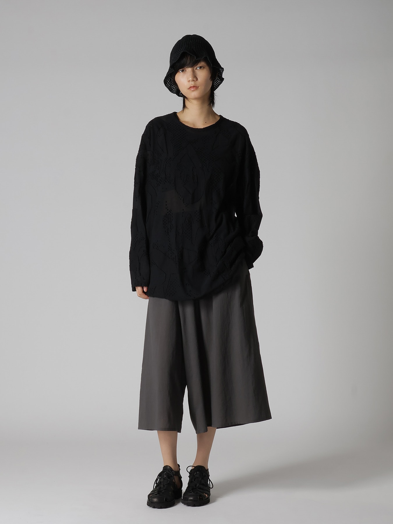 OPENWORK KNIT THERMOS HAT