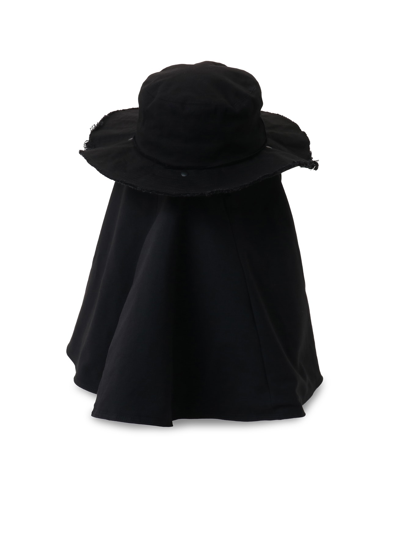 COTTON CANVAS HAT W/ CAPE