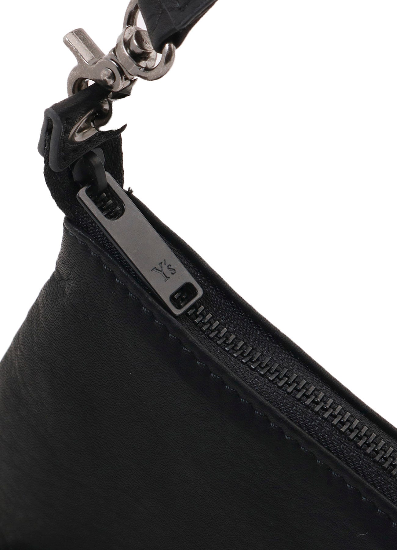 SOFT LEATHER METAL CLASP POCKET SHOULDER BAG