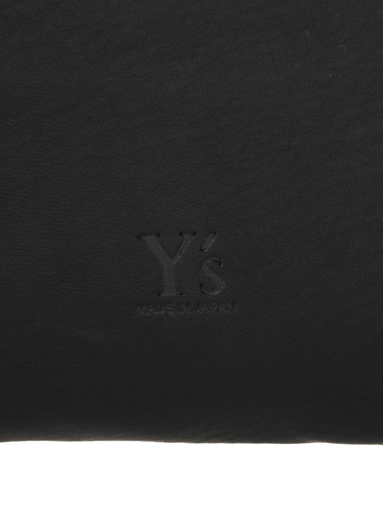 SOFT LEATHER METAL CLASP POCKET SHOULDER BAG