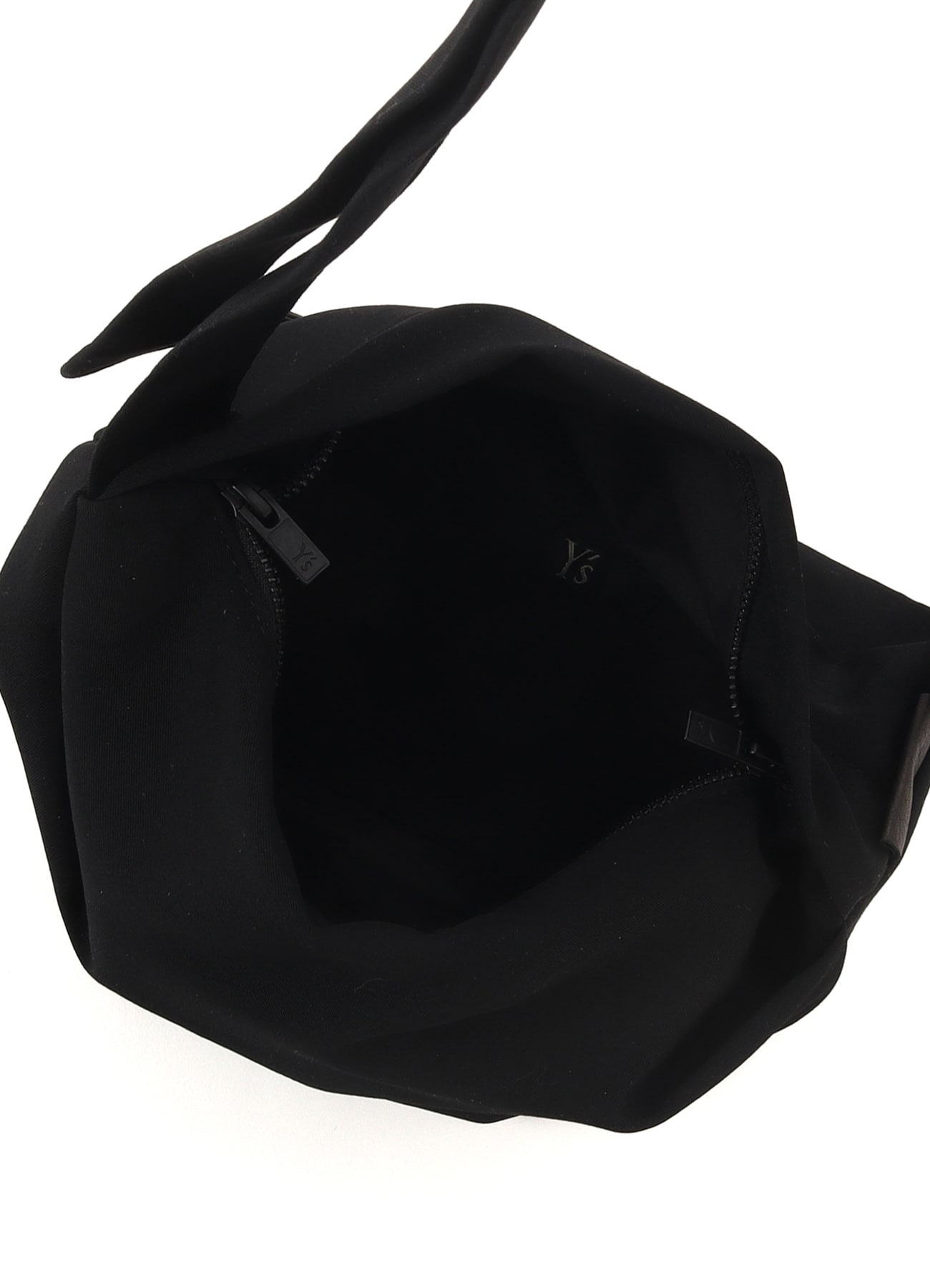 HIGH TWISTED GABARDINE TUCK SHOULDER BAG S