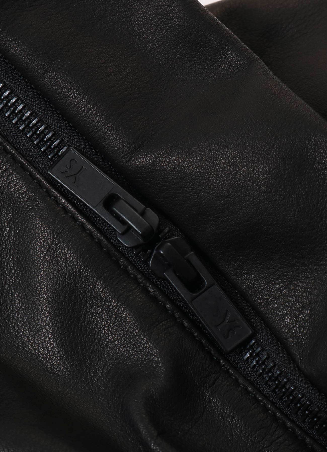 WATER DYED SOFT LEATHER TUCK SHOULDER BAG L