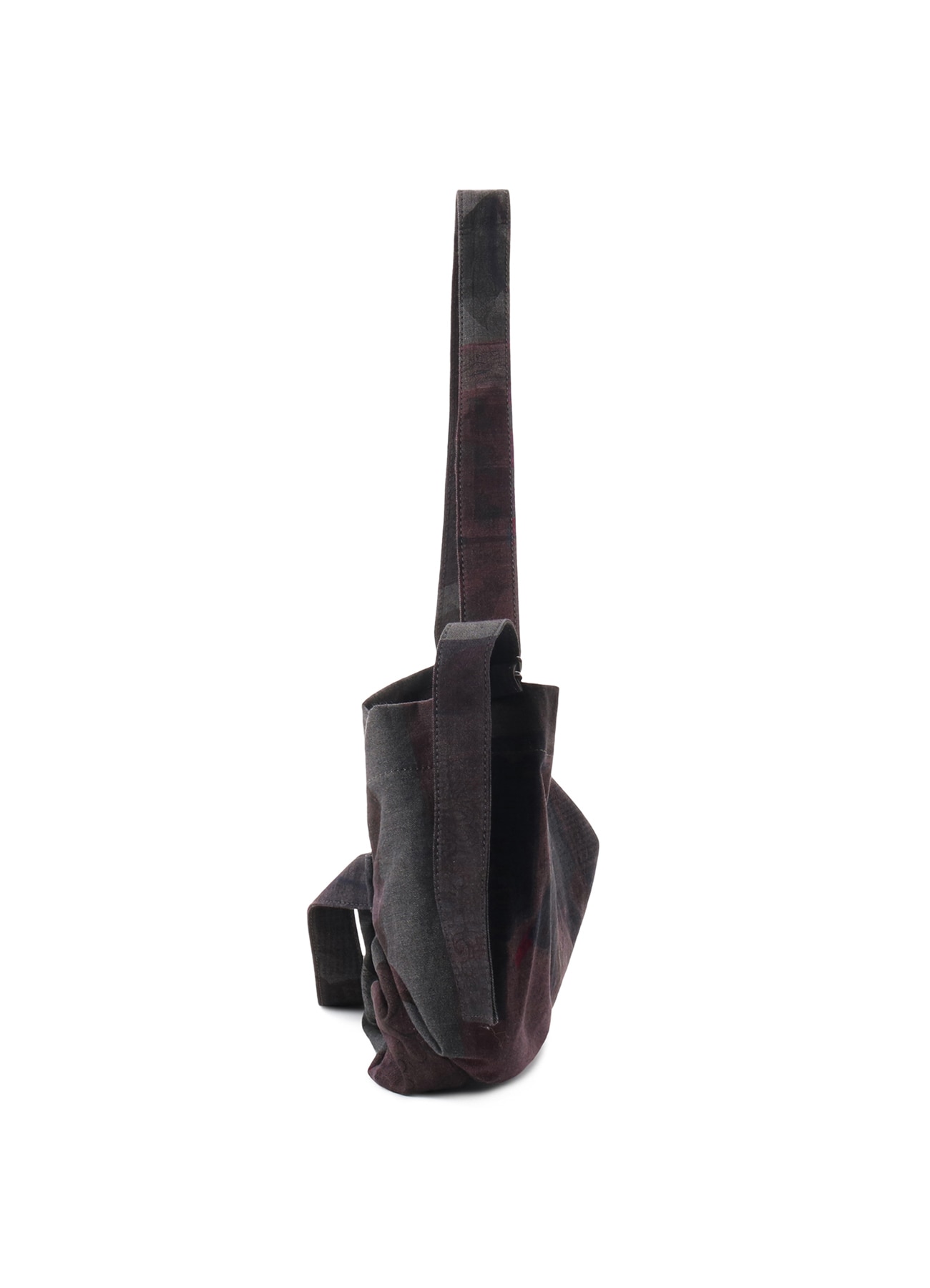 VASE DESIGN COLLAGE PRINT BELTED TOTE BAG S