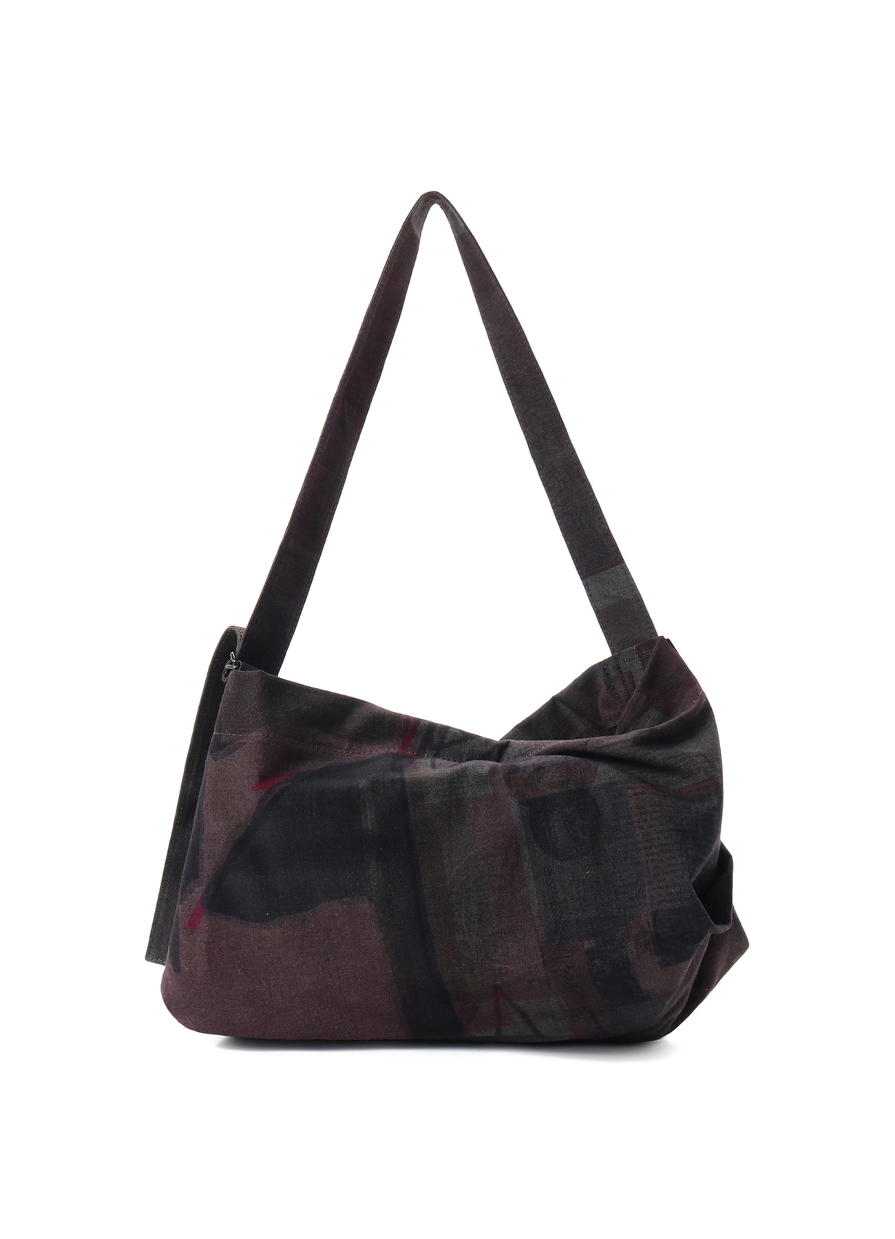 VASE DESIGN COLLAGE PRINT BELTED TOTE BAG S