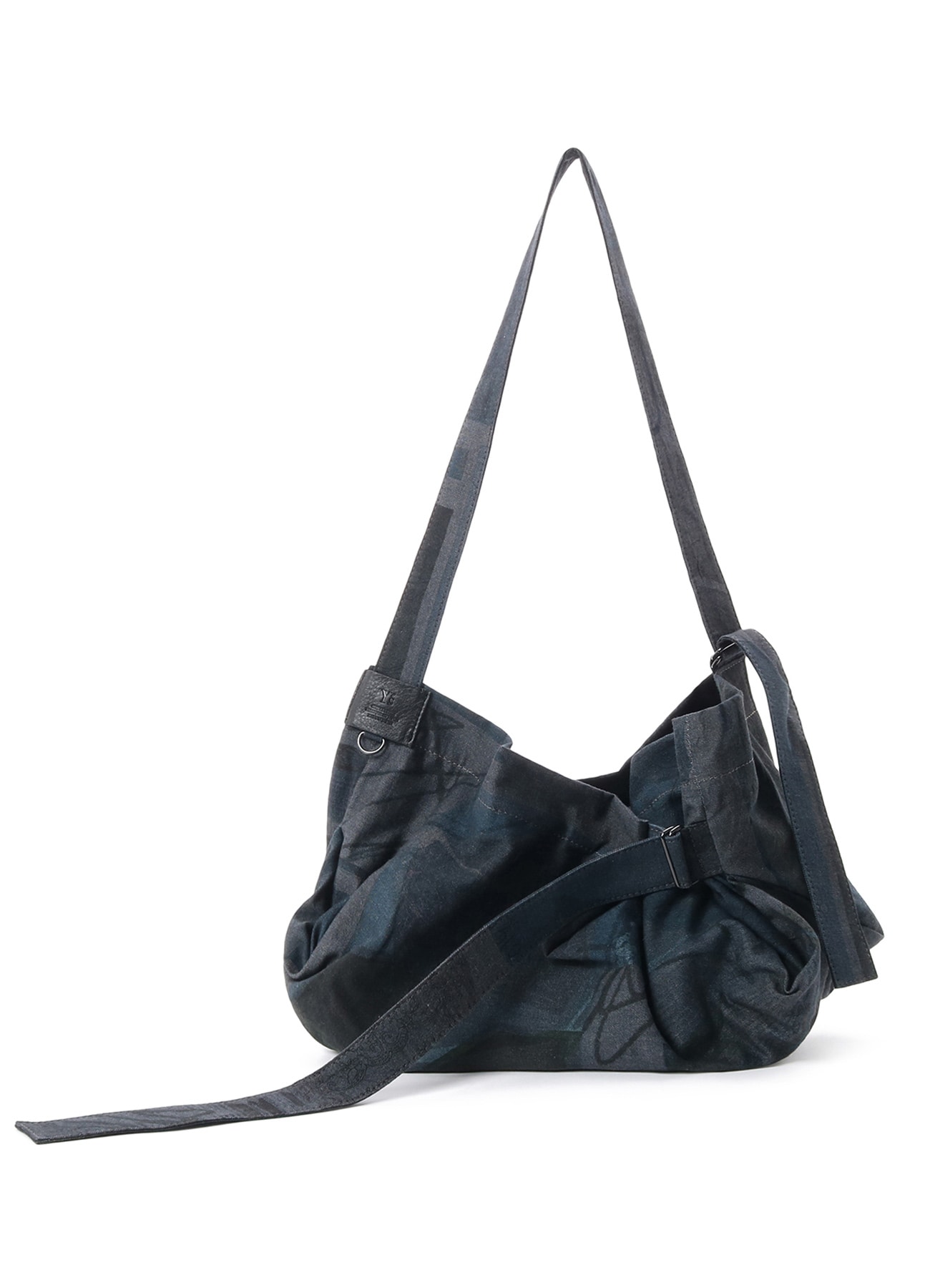 VASE DESIGN COLLAGE PRINT BELTED TOTE BAG S