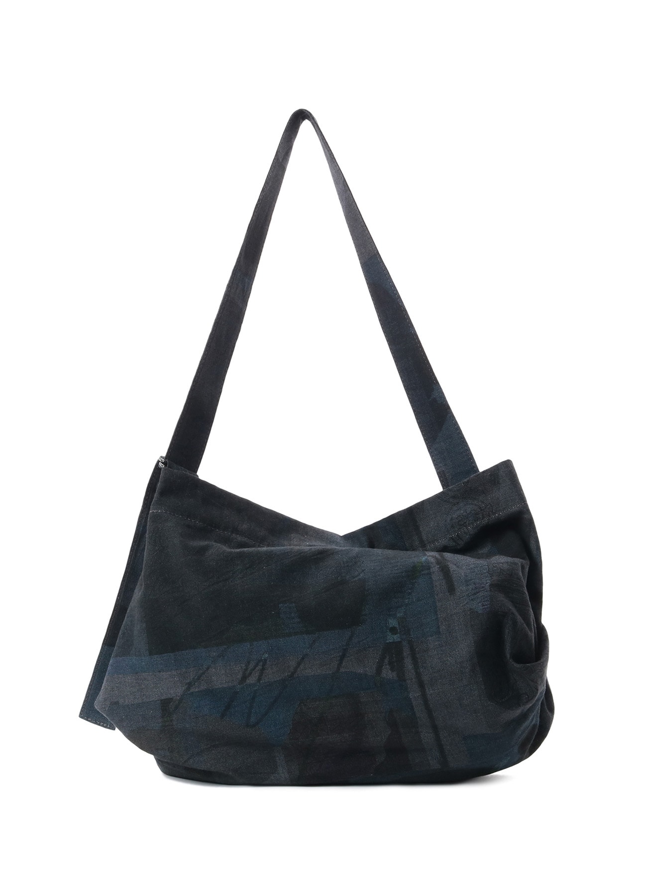 VASE DESIGN COLLAGE PRINT BELTED TOTE BAG S