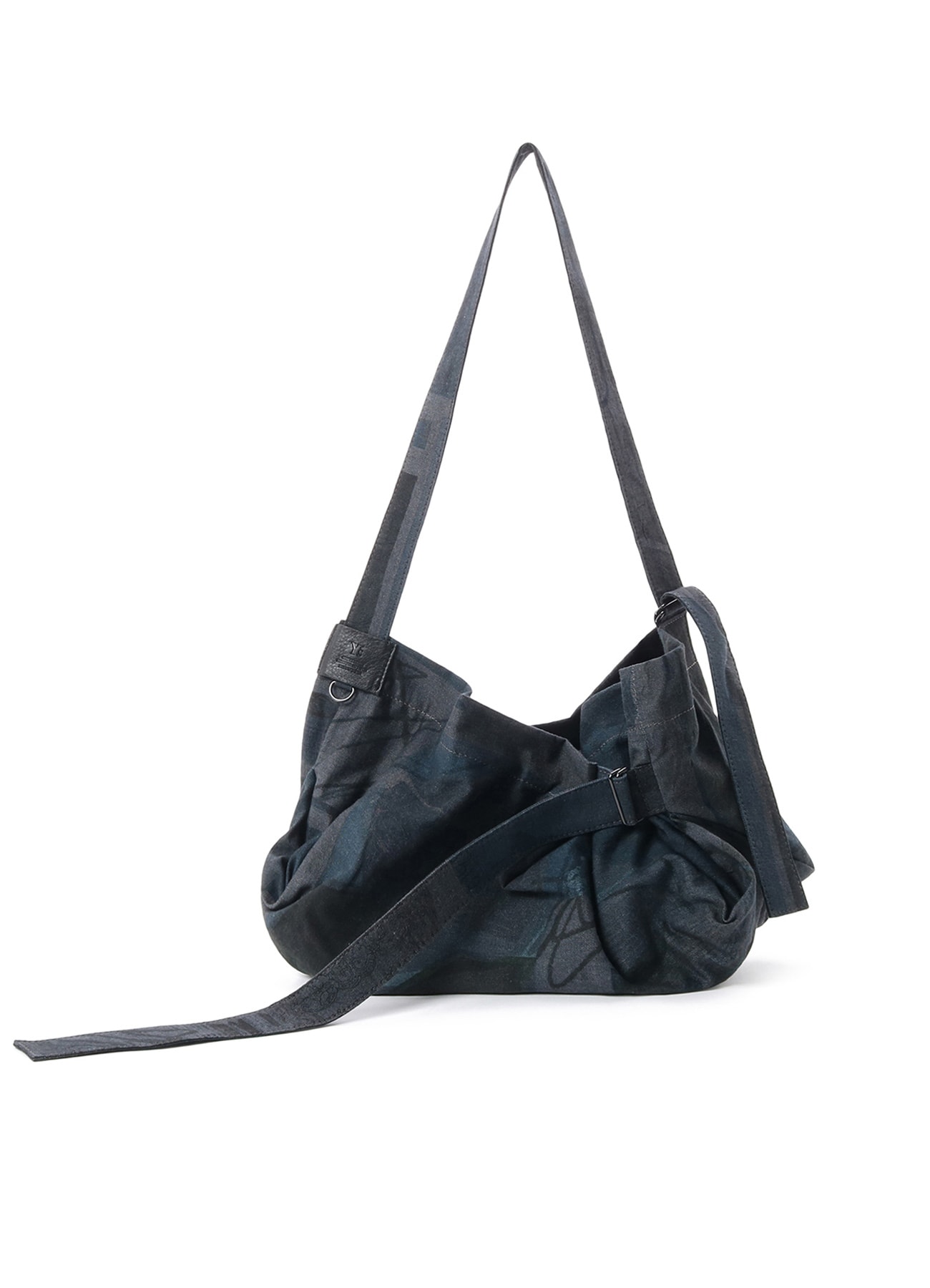 VASE DESIGN COLLAGE PRINT BELTED TOTE BAG S