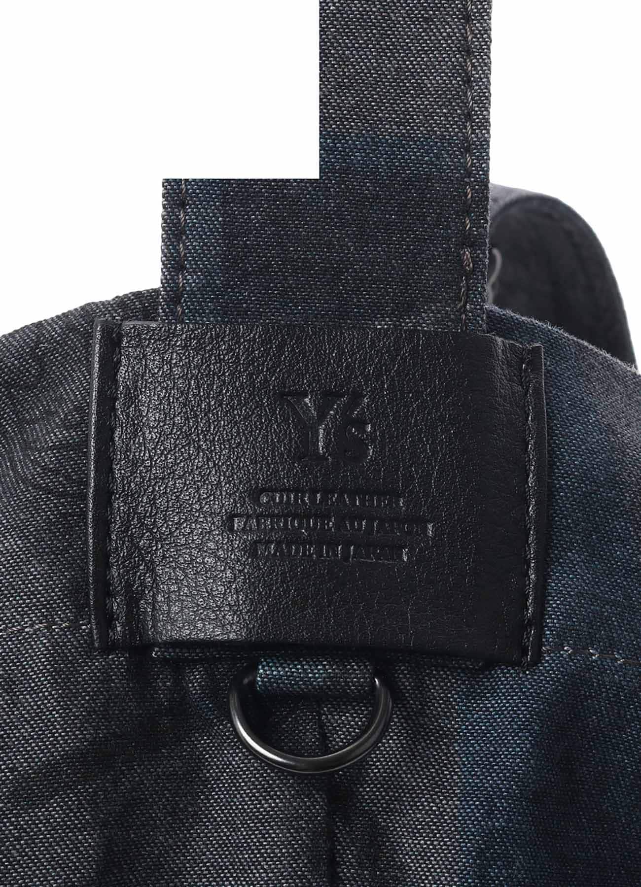 VASE DESIGN COLLAGE PRINT BELTED TOTE BAG L