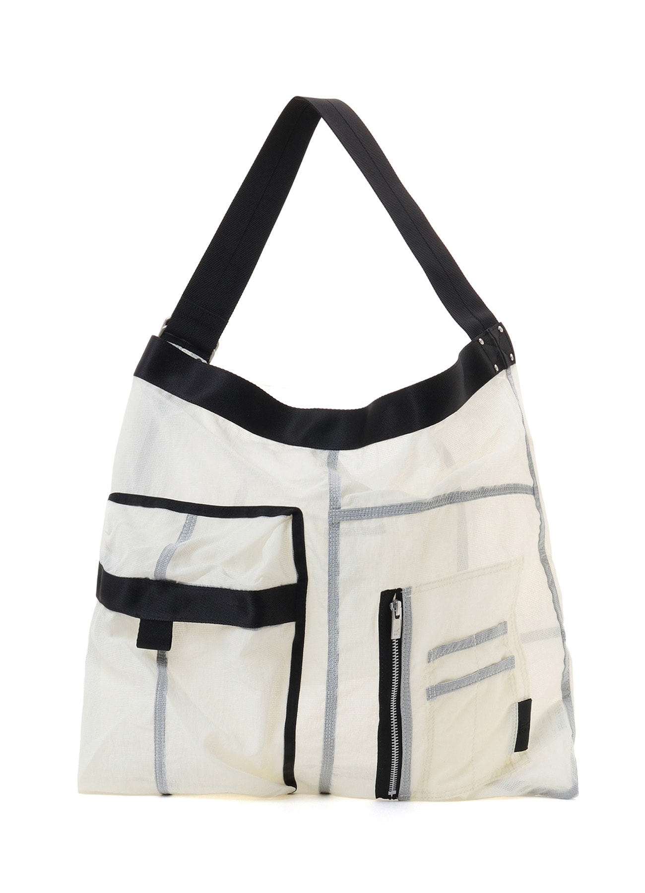 SHEER RIPSTOP NYLON BIG SHOULDER BAG