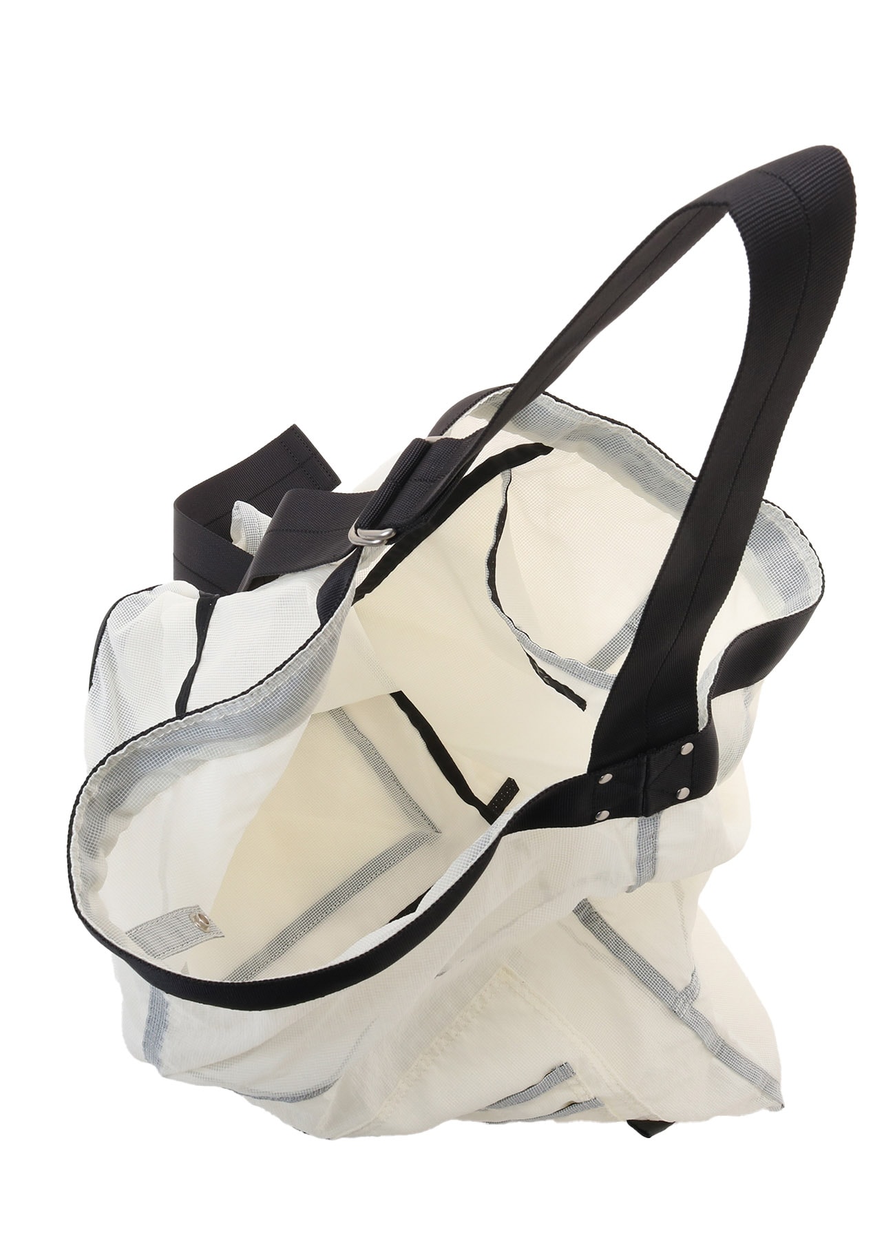 SHEER RIPSTOP NYLON BIG SHOULDER BAG