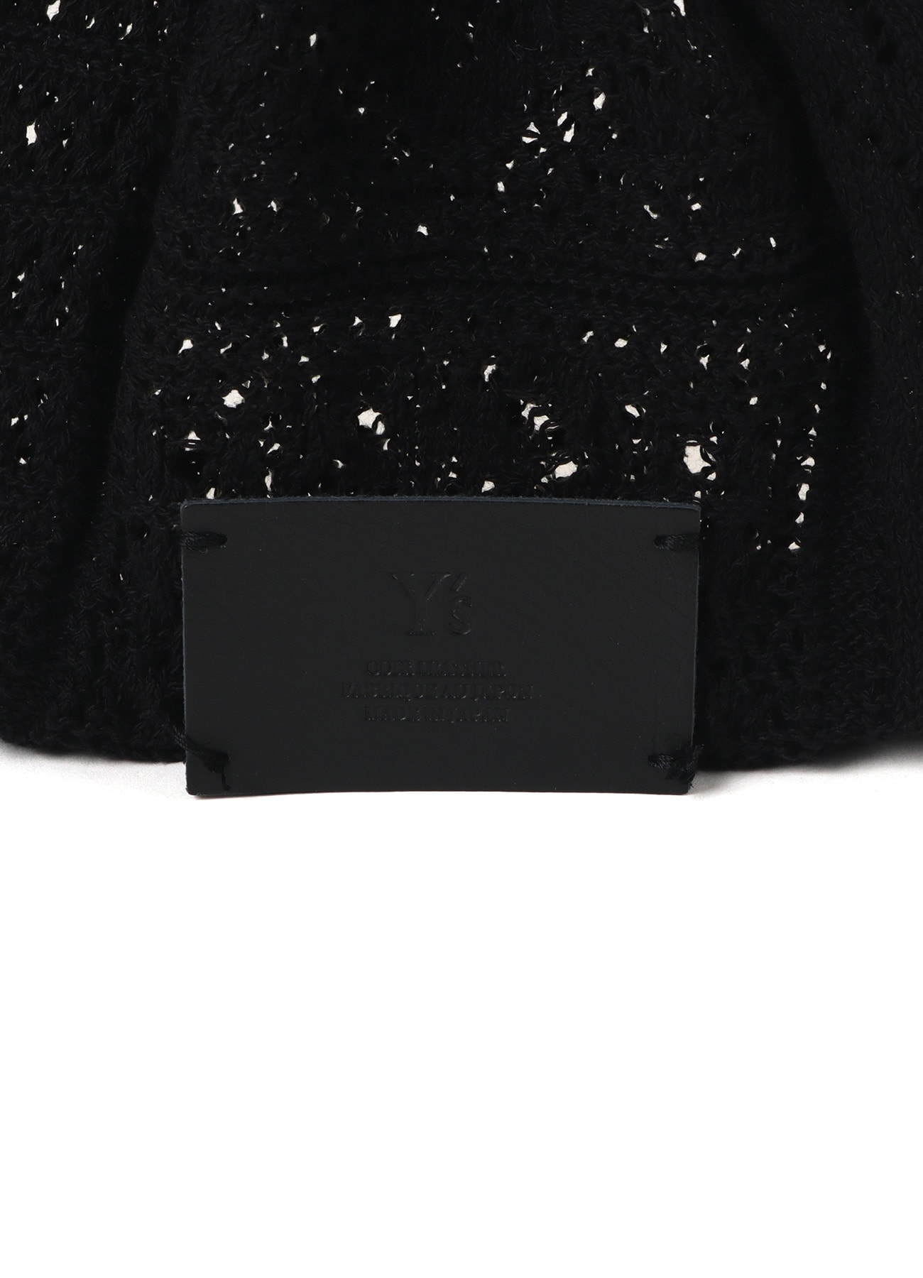 MEXICAN TILE PATTERN KNIT DRAWSTRING BAG