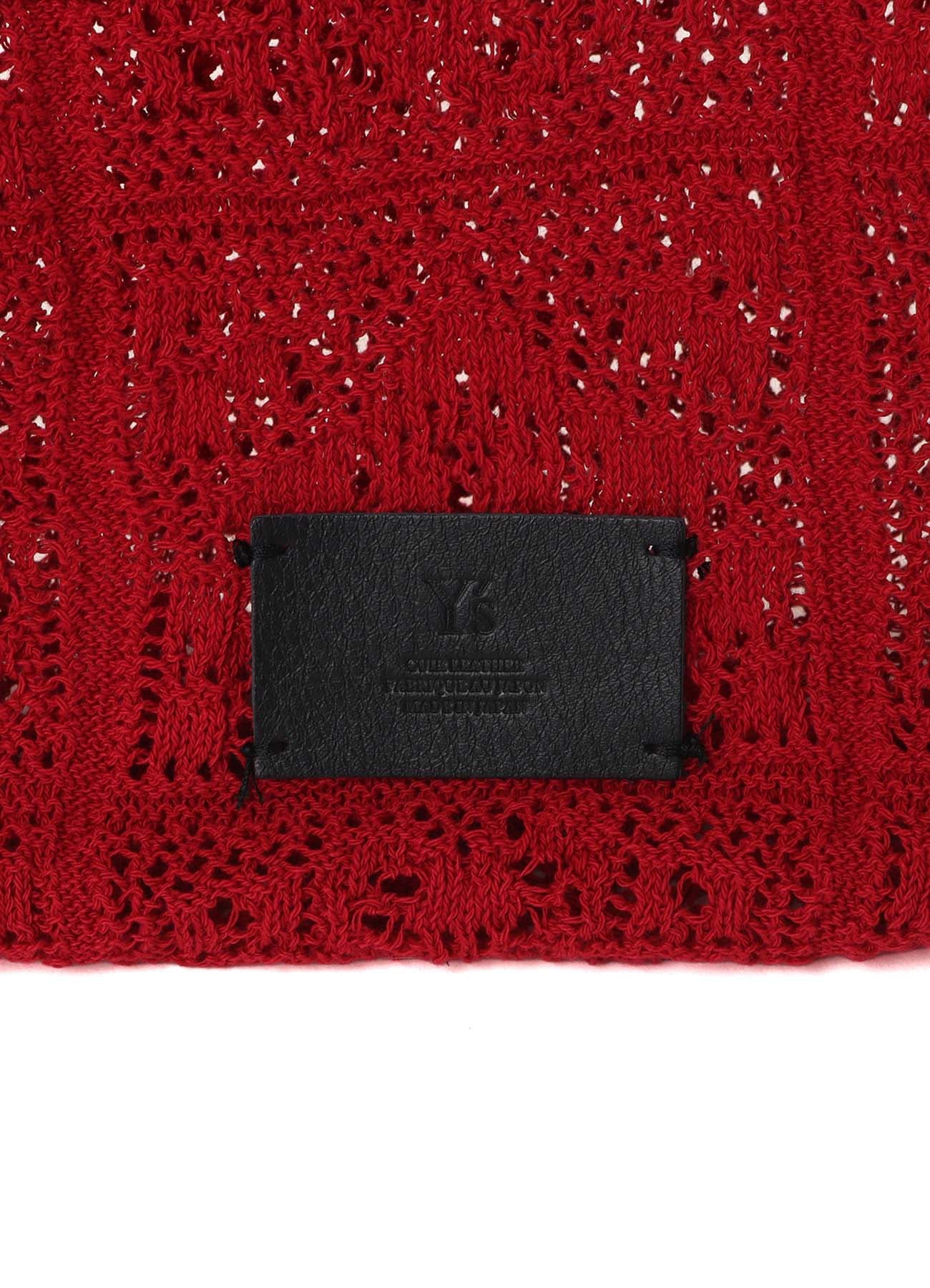 MEXICAN TILE PATTERN KNIT TOTE BAG