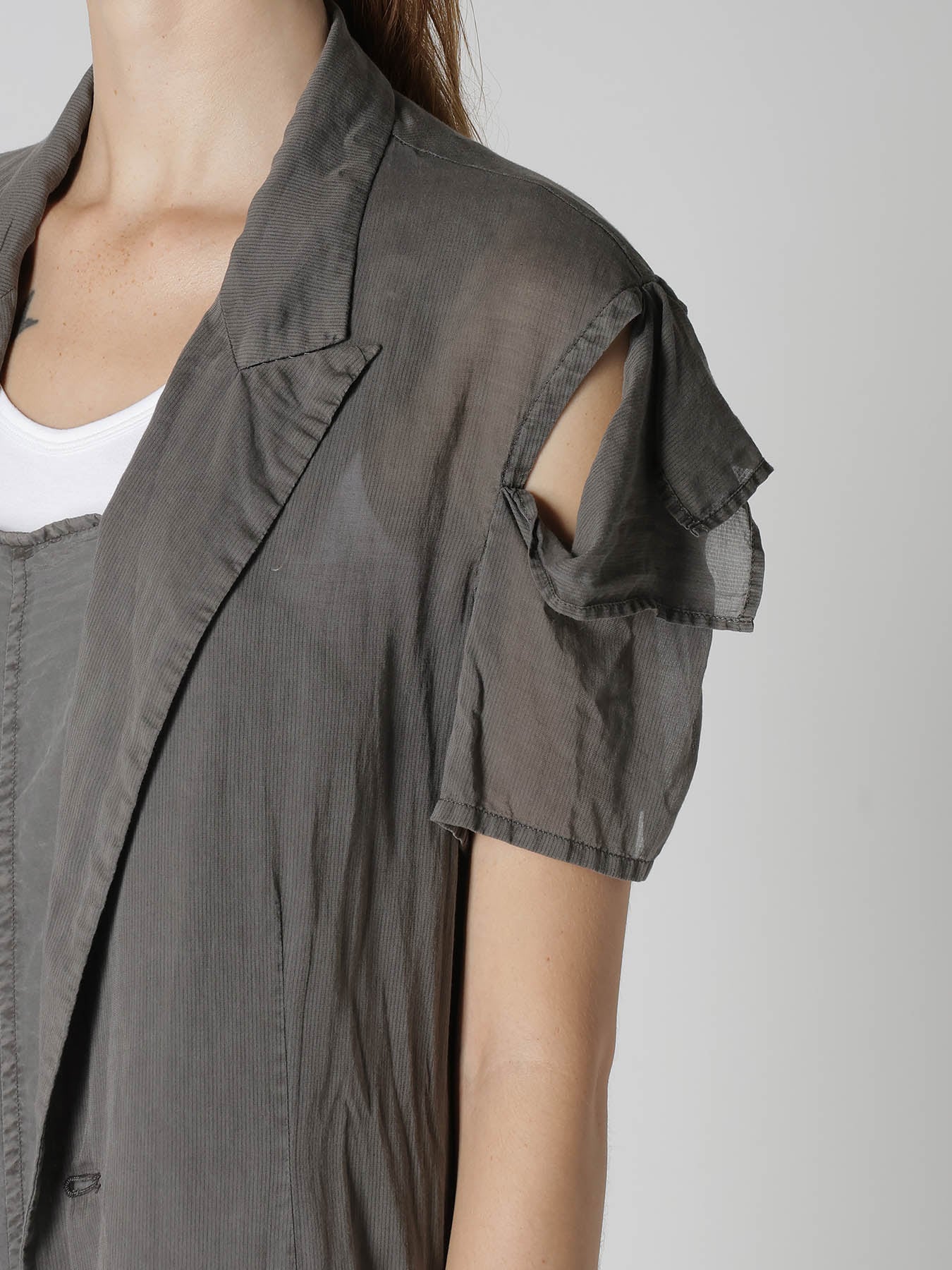 CUPRO/COTTON GARMENT DYED JACKET