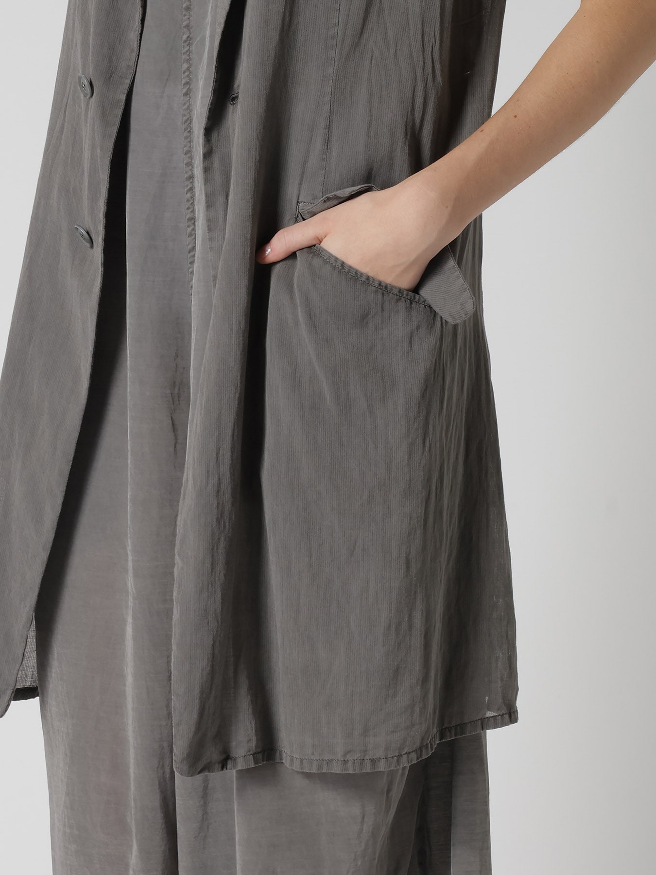 CUPRO/COTTON GARMENT DYED JACKET