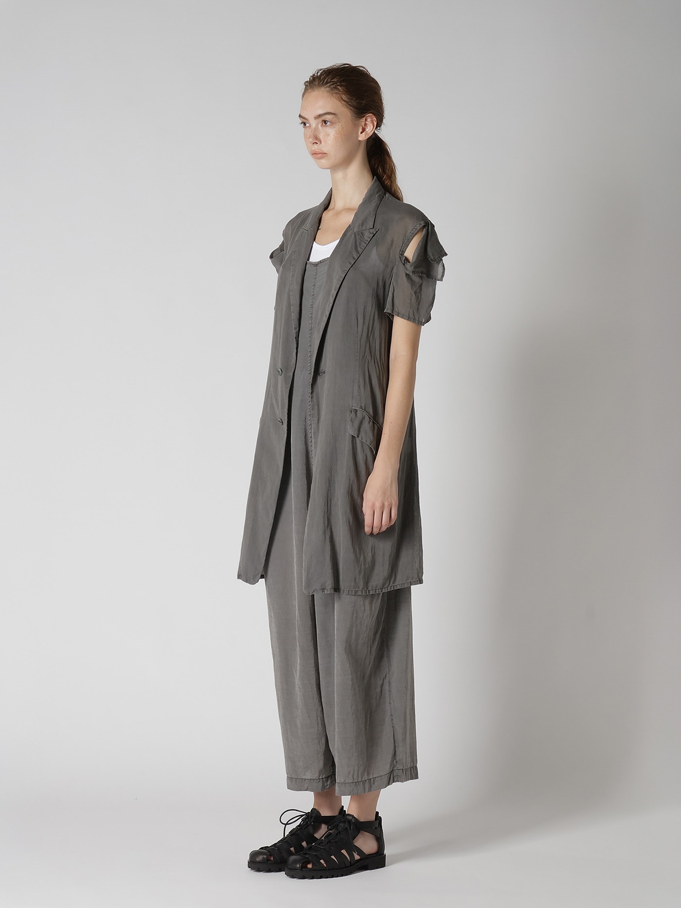 CUPRO/COTTON GARMENT DYED JACKET