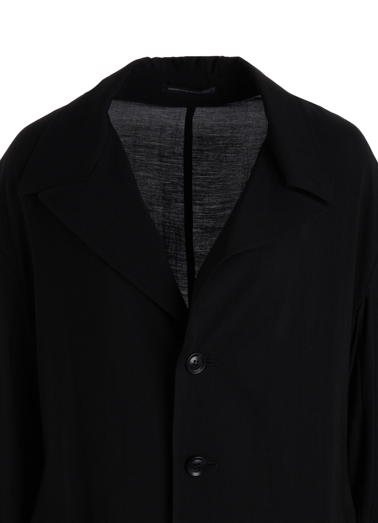 CU/RY HARD TWISTED SERGE OPEN COLLAR TAILORED JACKET