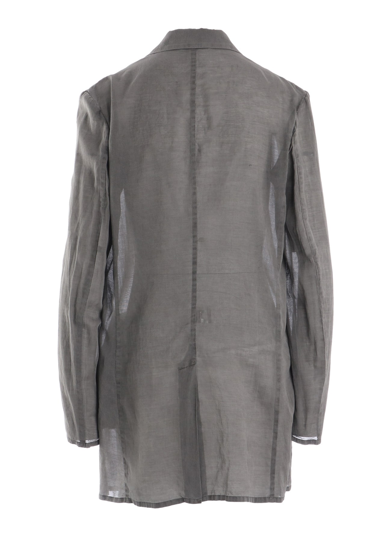 CUPRO/COTTON GARMENT DYED 2 BUTTON TAILORED JACKET