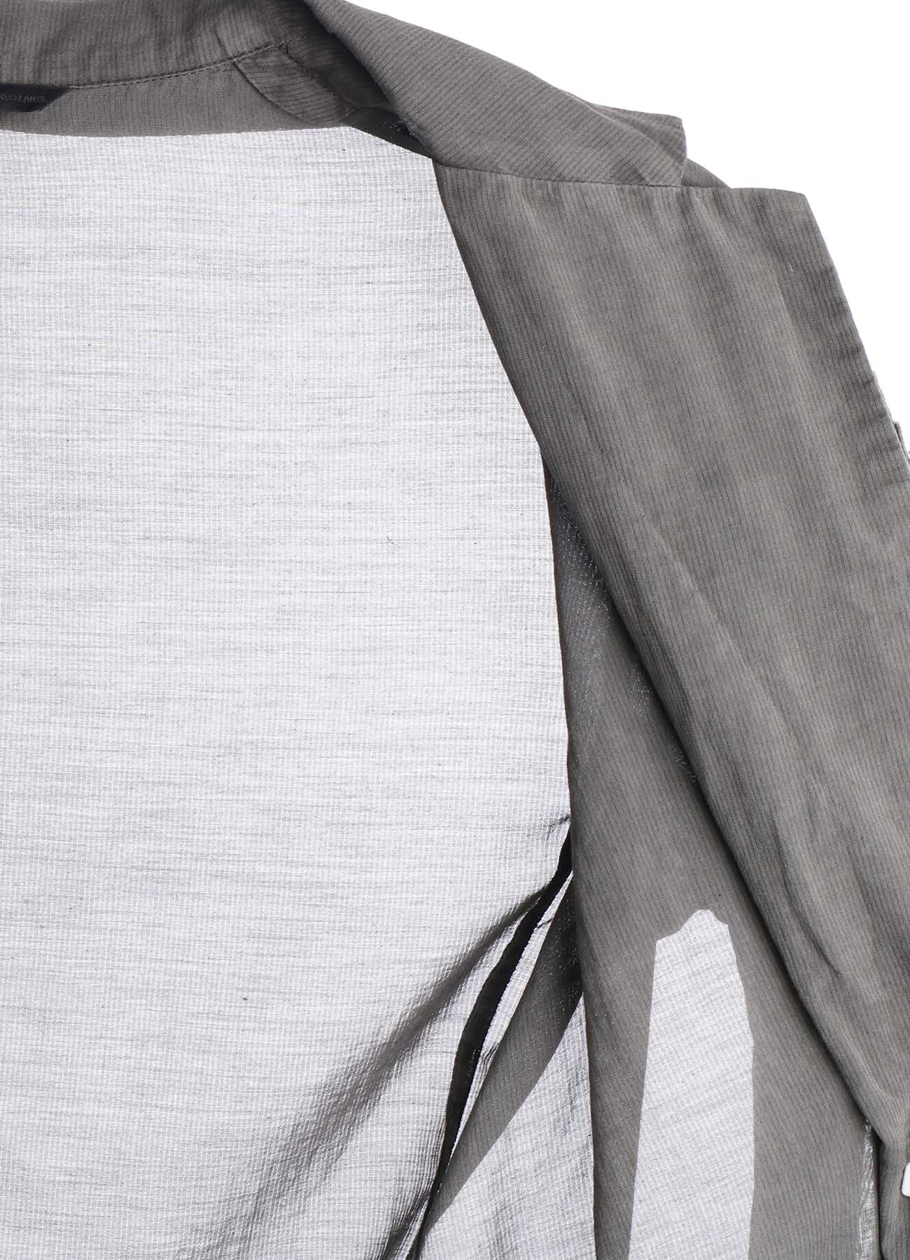 CUPRO/COTTON GARMENT DYED 2 BUTTON TAILORED JACKET