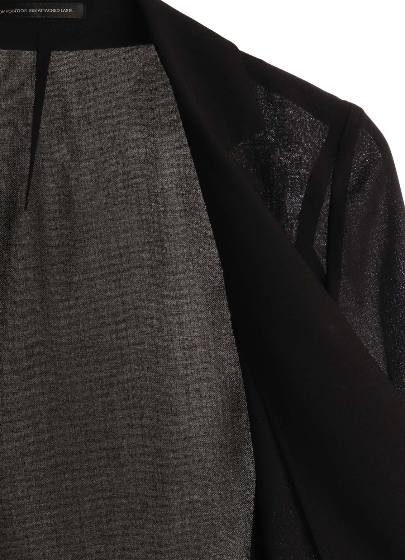 RY/NY GAUZE DOUBLE BUTTON ASYMMETERIC JACKET