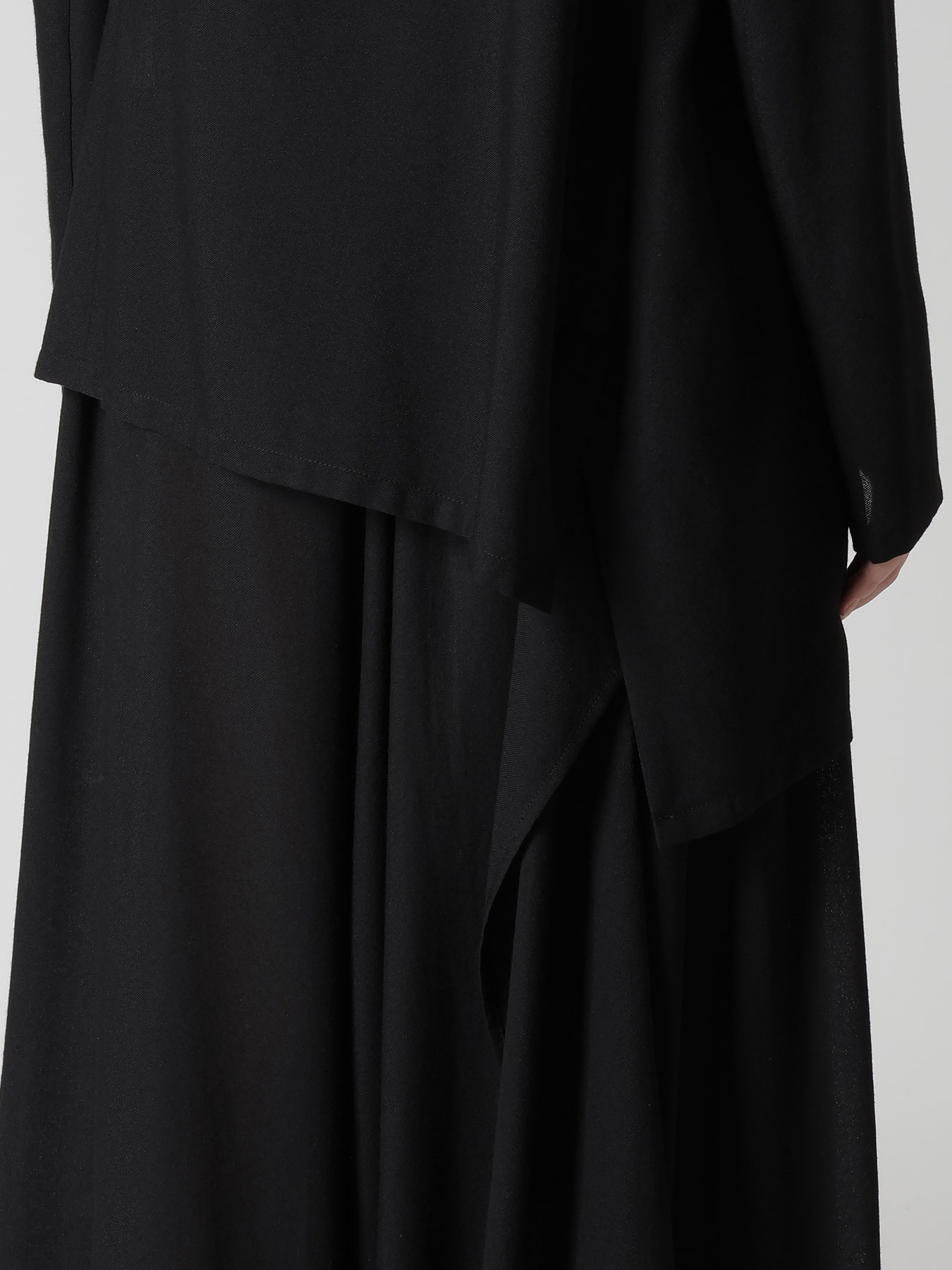 RY/NY GAUZE DOUBLE BUTTON ASYMMETERIC JACKET