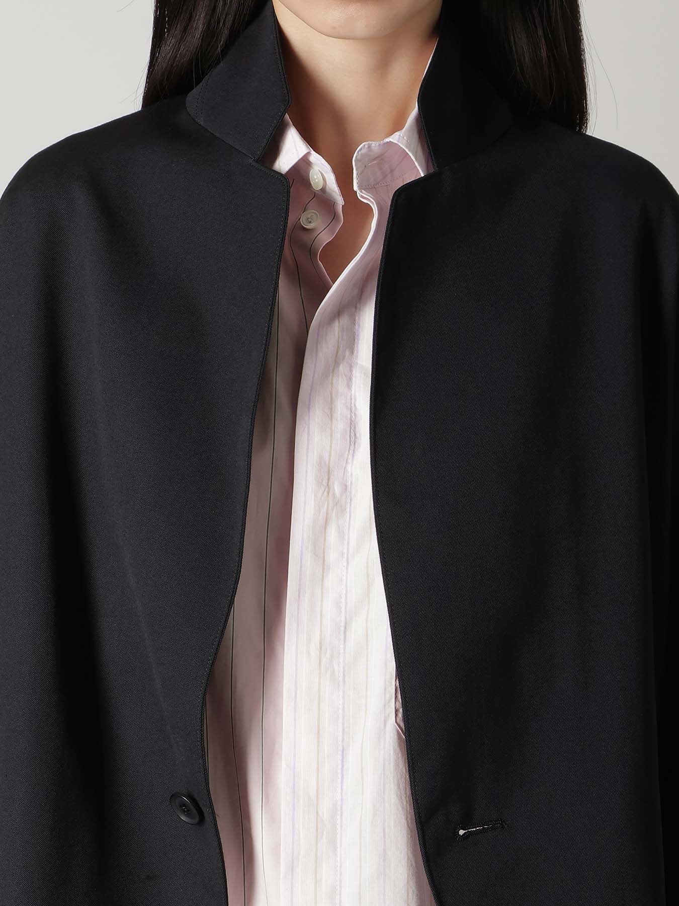 WOOL GABARDINE SET IN SLEEVE JACKET