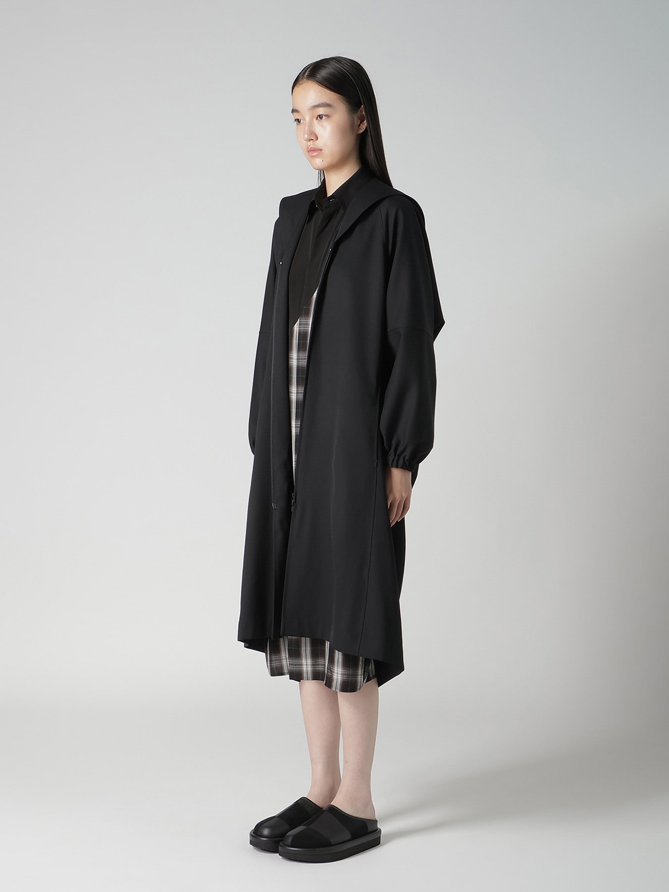 WOOL GABARDINE SAILOR COLLAR JACKET