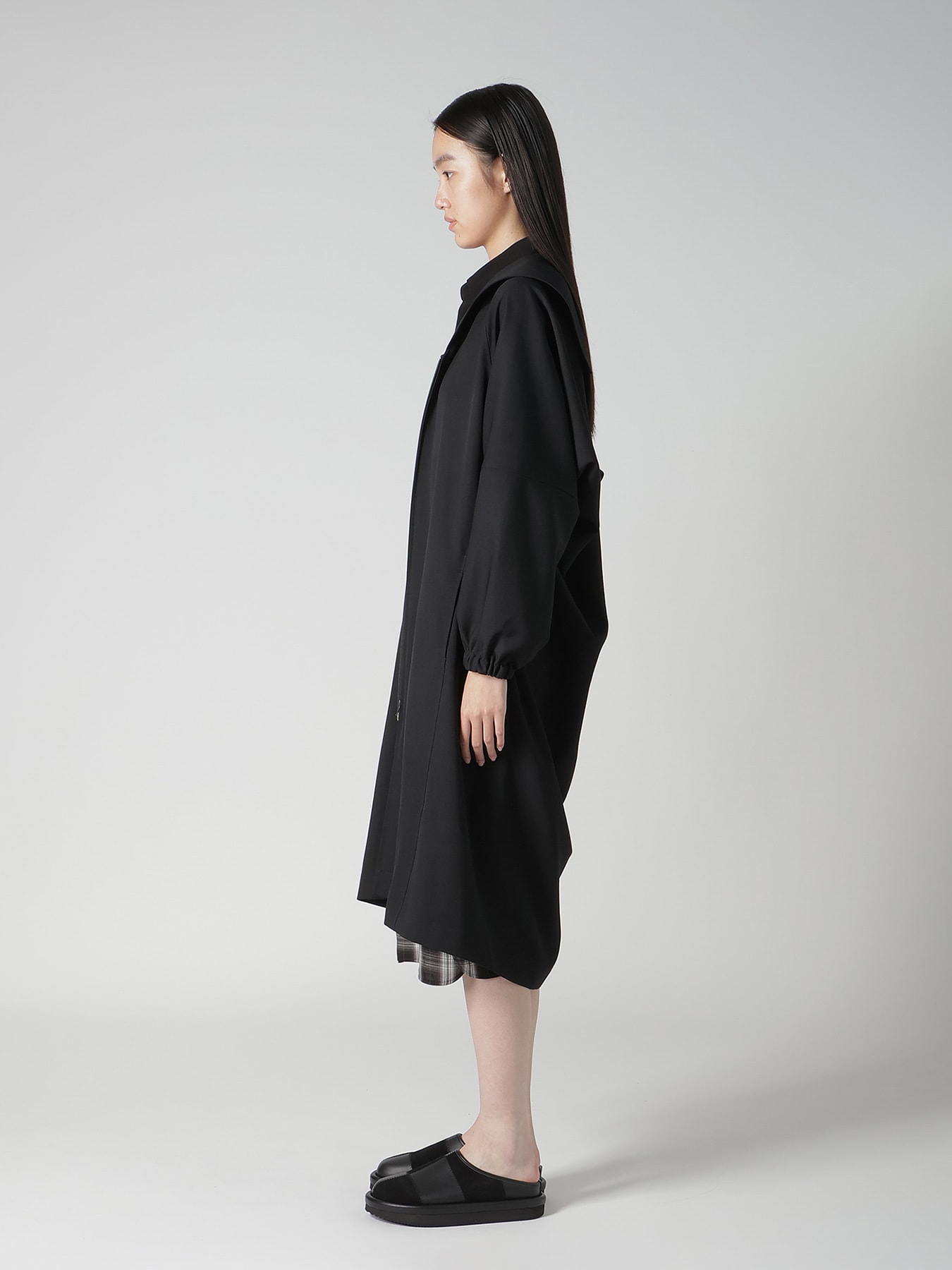 WOOL GABARDINE SAILOR COLLAR JACKET