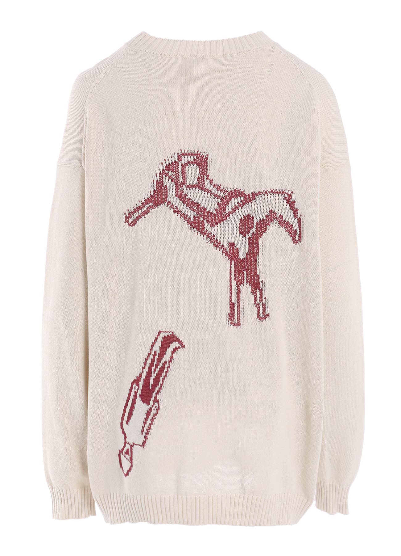 TOY GLITER JACQUARD LONG SLEEVE PULLOVER