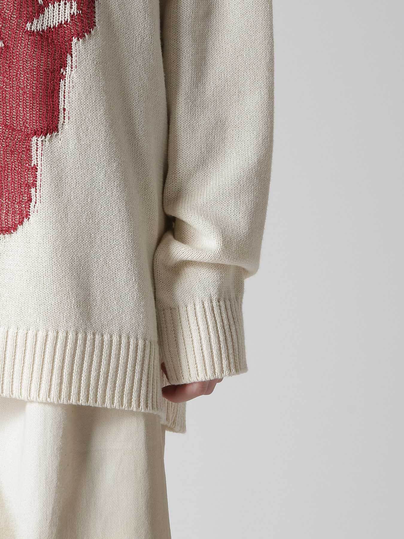 TOY GLITER JACQUARD LONG SLEEVE PULLOVER