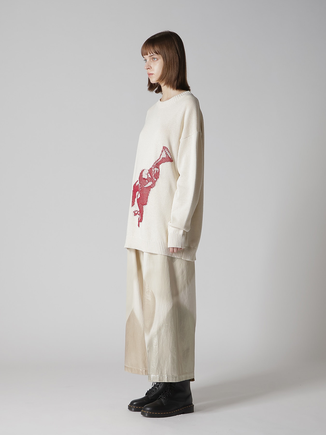 TOY GLITER JACQUARD LONG SLEEVE PULLOVER