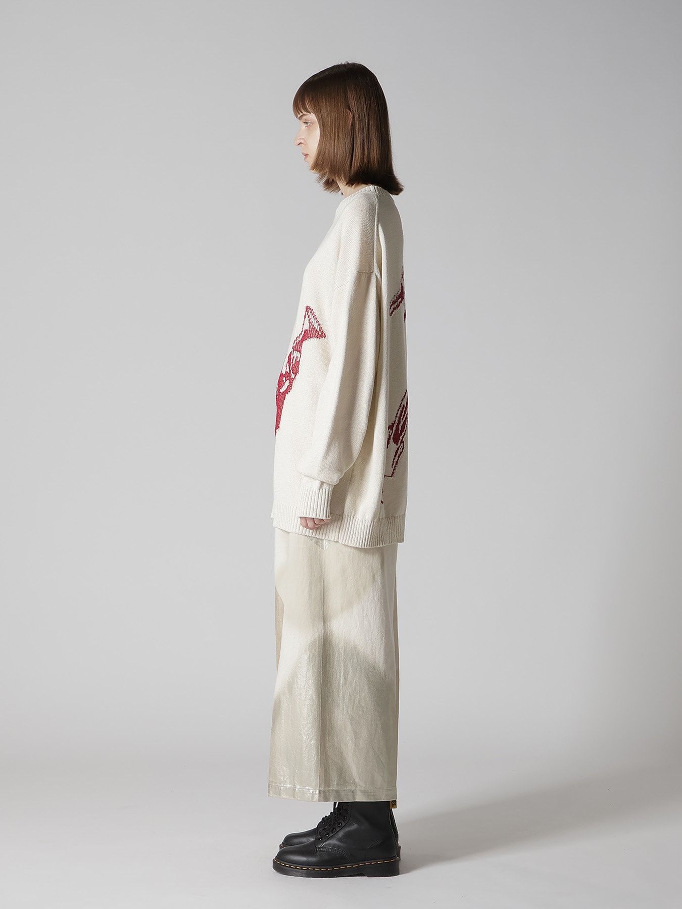 TOY GLITER JACQUARD LONG SLEEVE PULLOVER