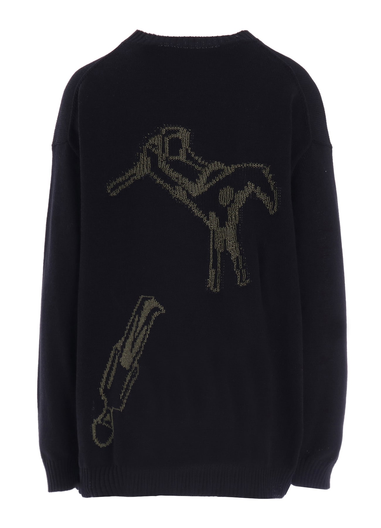 TOY GLITER JACQUARD LONG SLEEVE PULLOVER