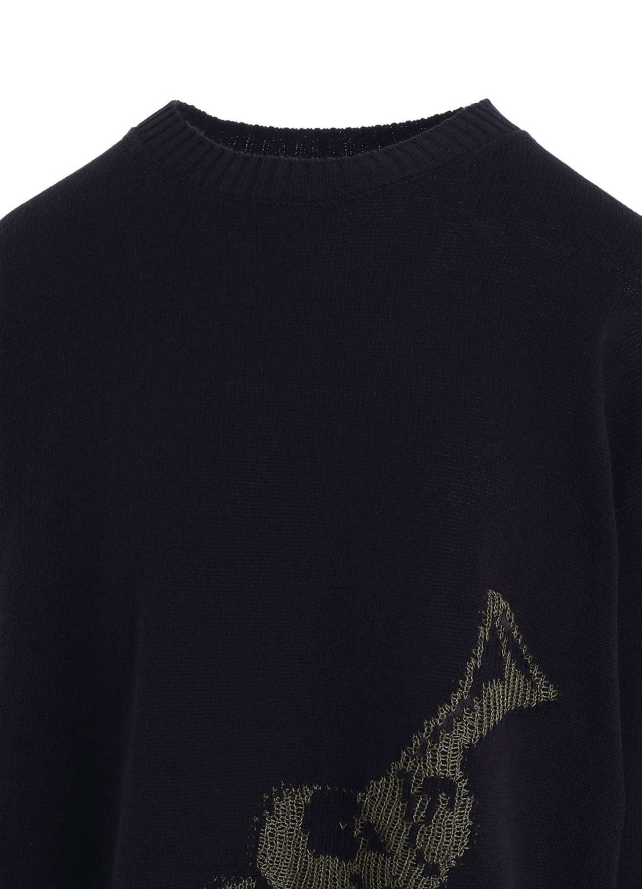 TOY GLITER JACQUARD LONG SLEEVE PULLOVER