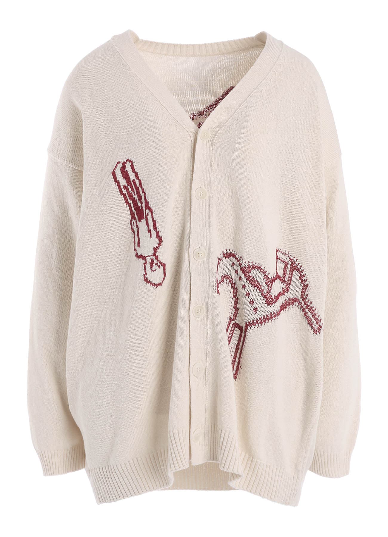 TOY GLITER JACQUARD CARDIGAN