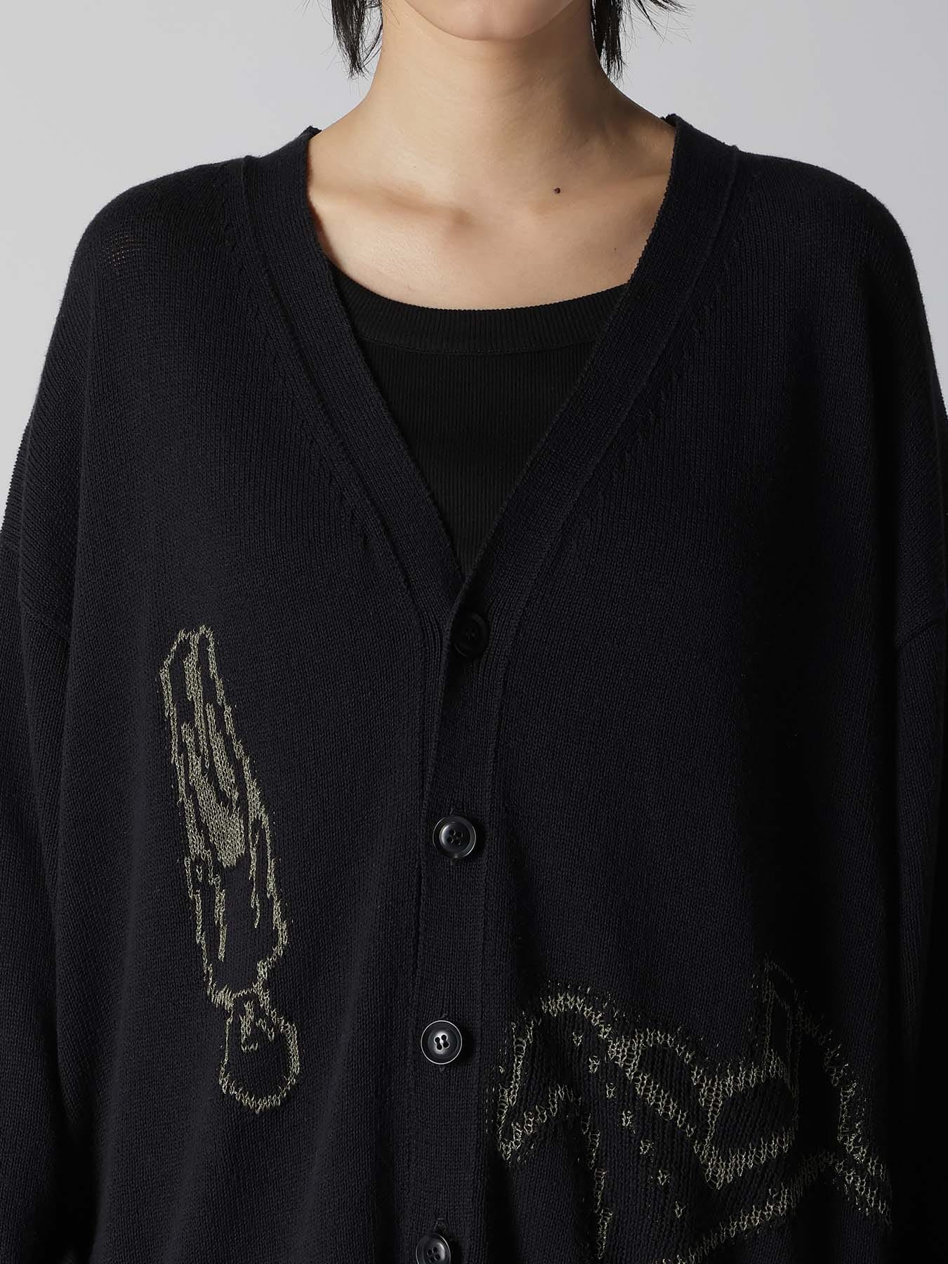 TOY GLITER JACQUARD CARDIGAN