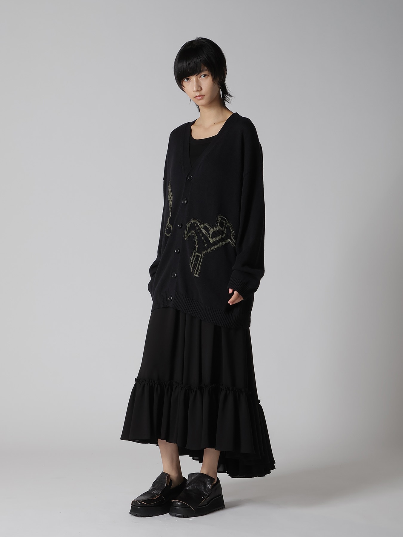 TOY GLITER JACQUARD CARDIGAN