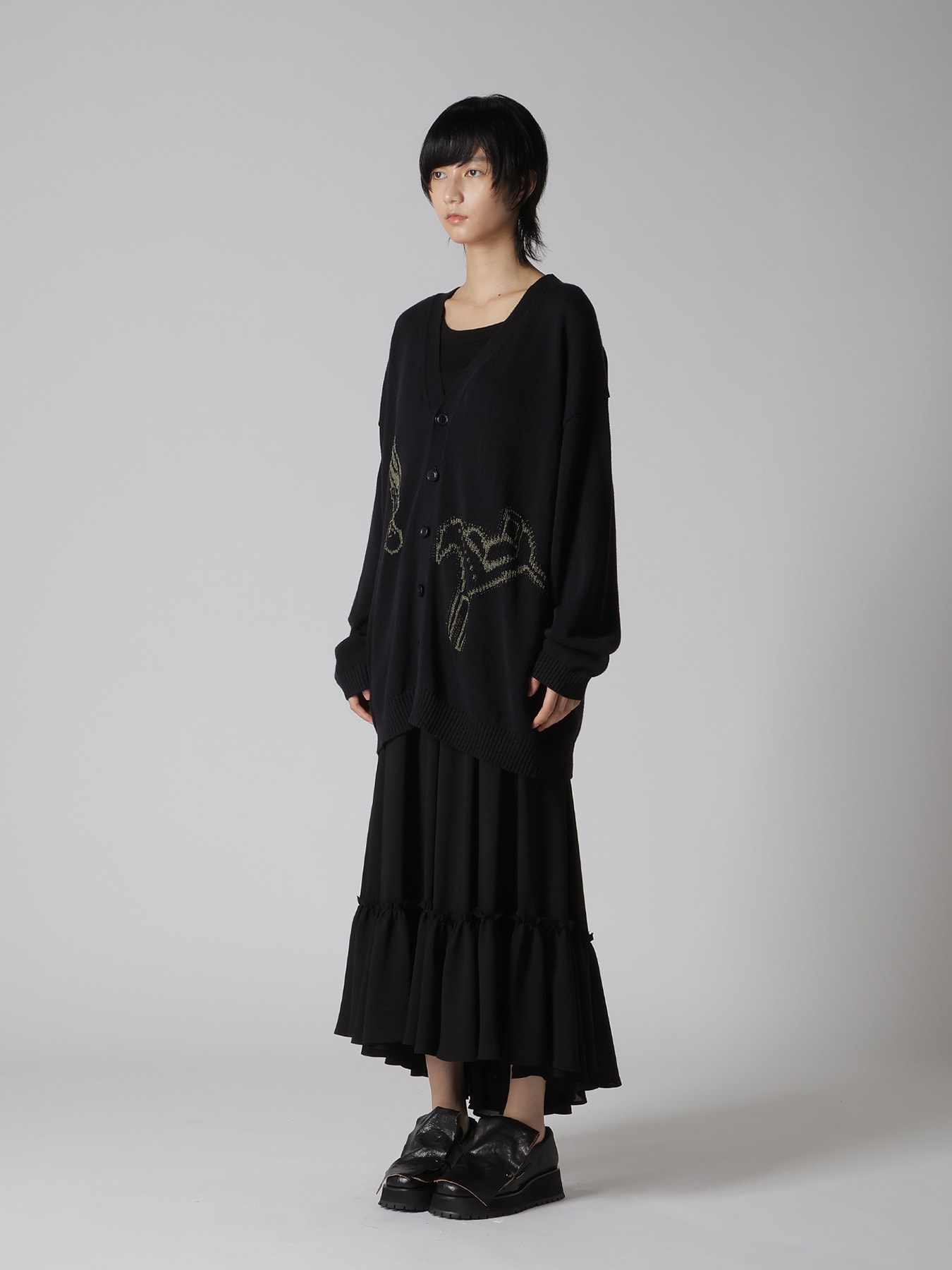 TOY GLITER JACQUARD CARDIGAN