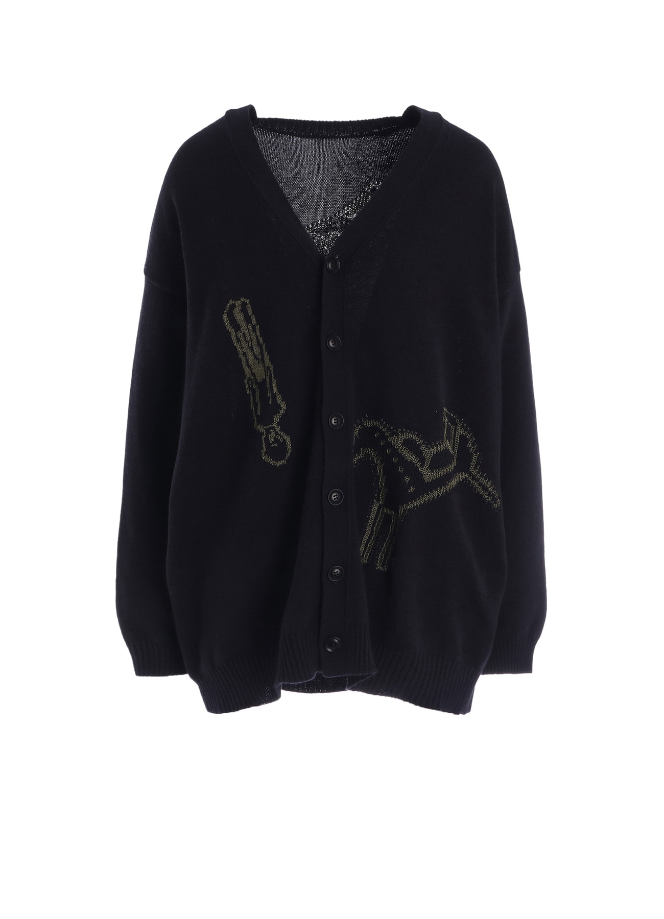 TOY GLITER JACQUARD CARDIGAN