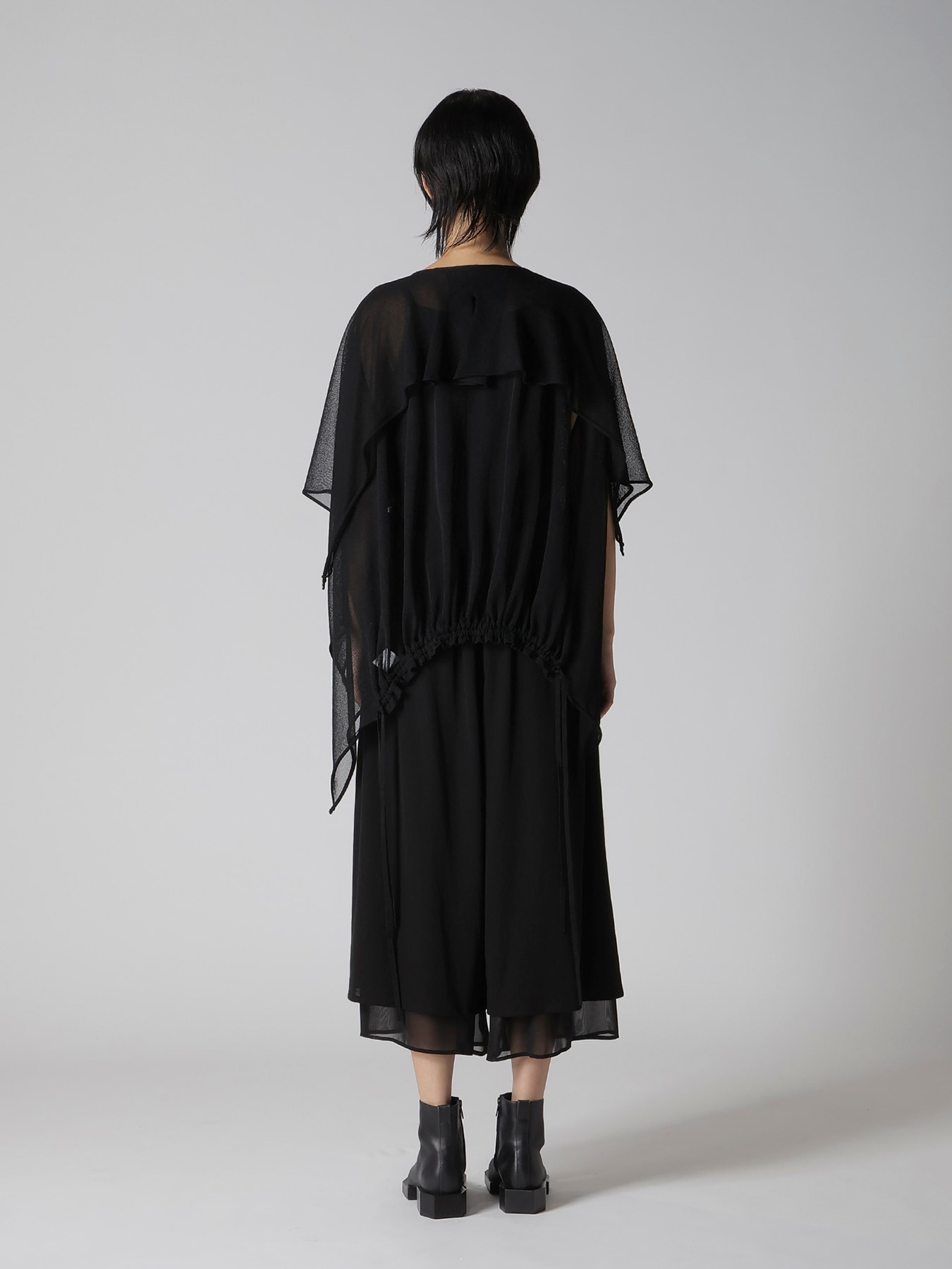 SHEER JERSEY 2 WAY PONCHO