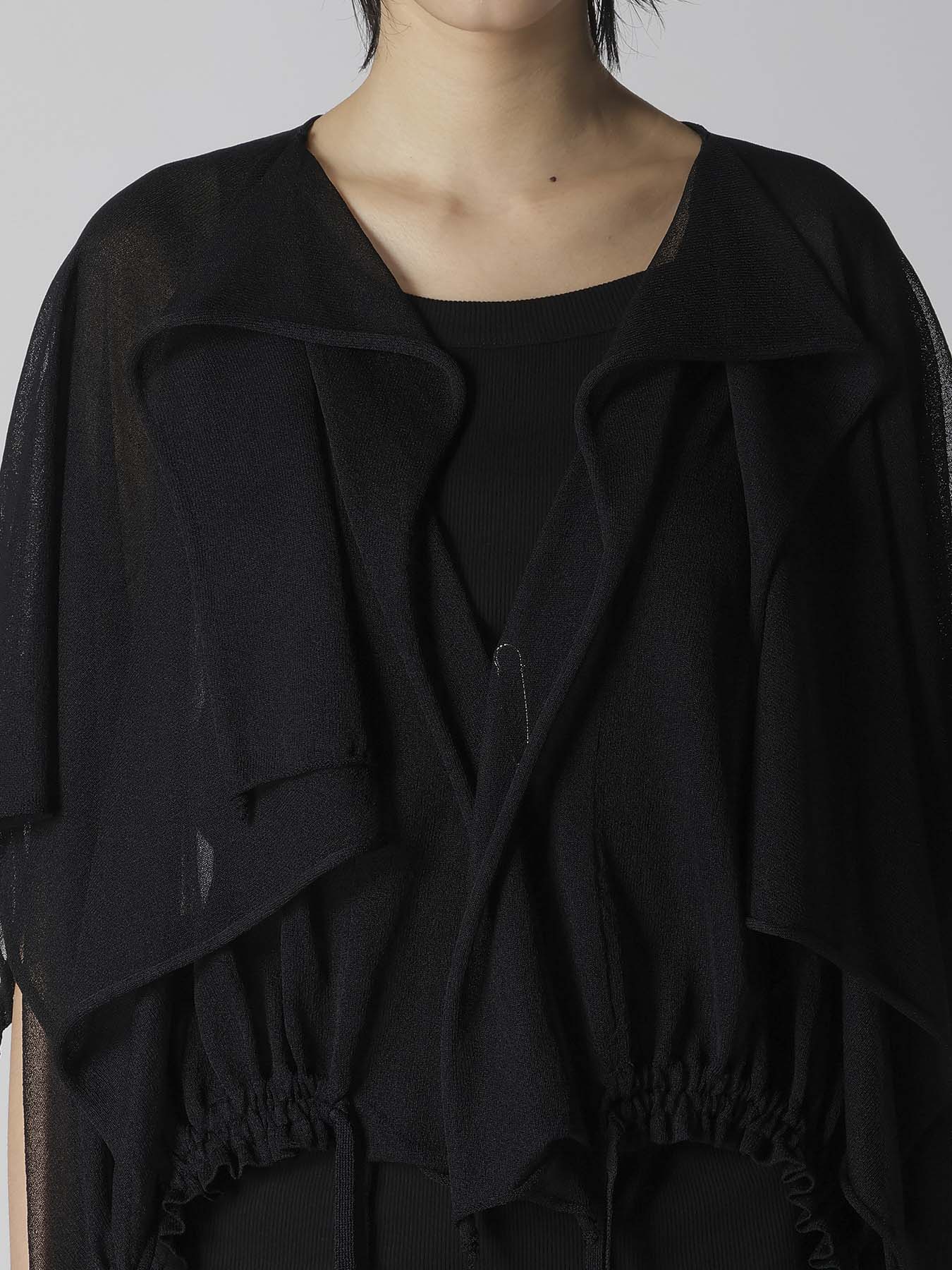 SHEER JERSEY 2 WAY PONCHO
