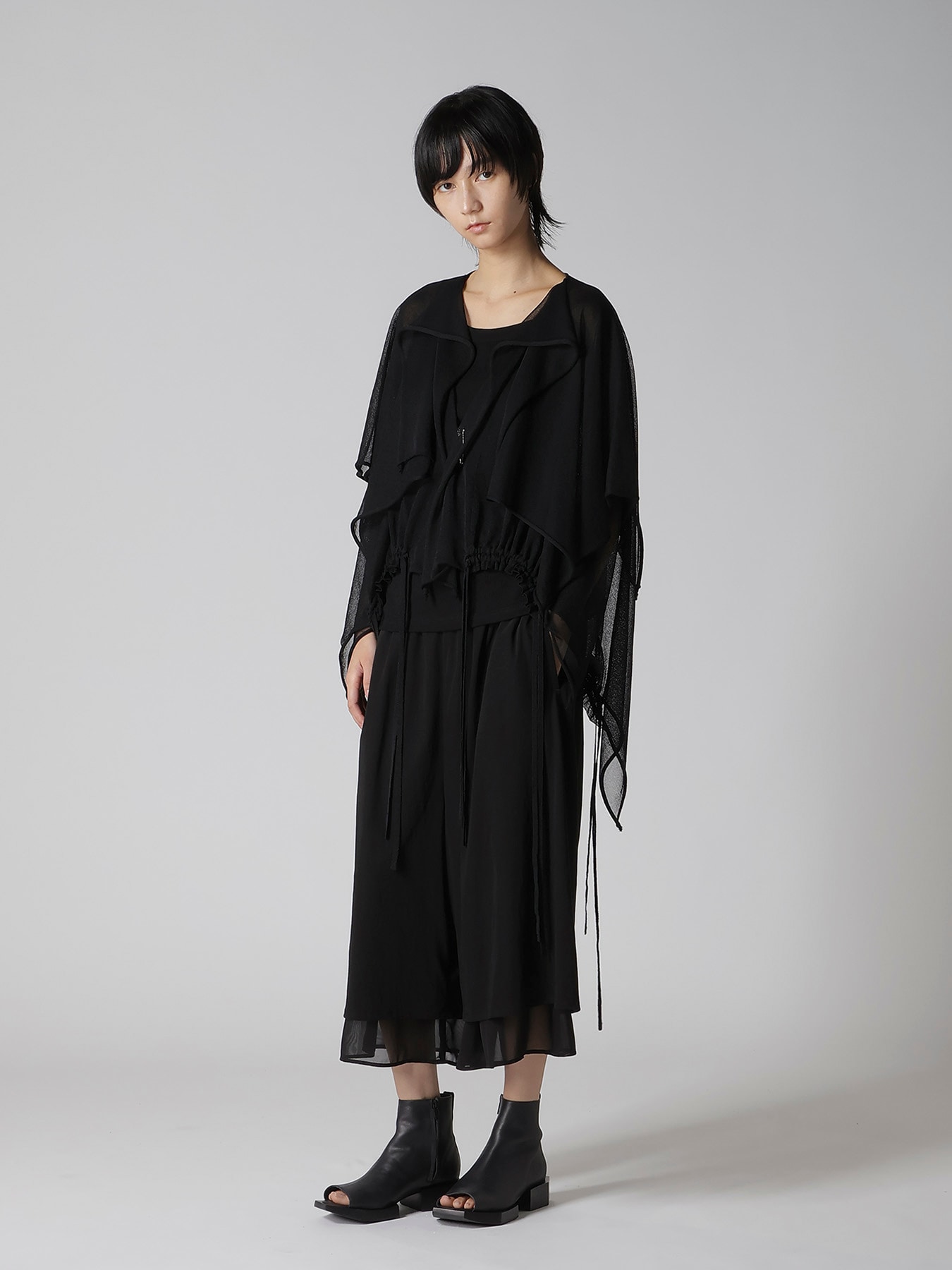 SHEER JERSEY 2 WAY PONCHO