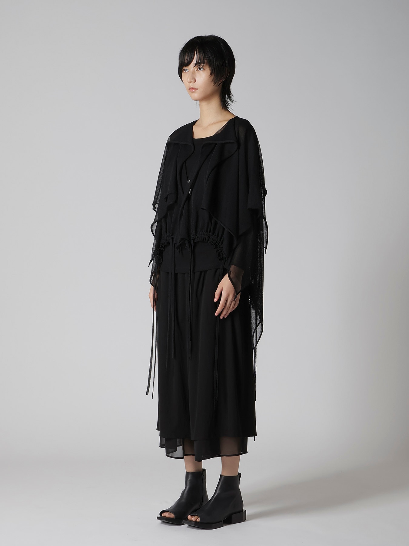 SHEER JERSEY 2 WAY PONCHO