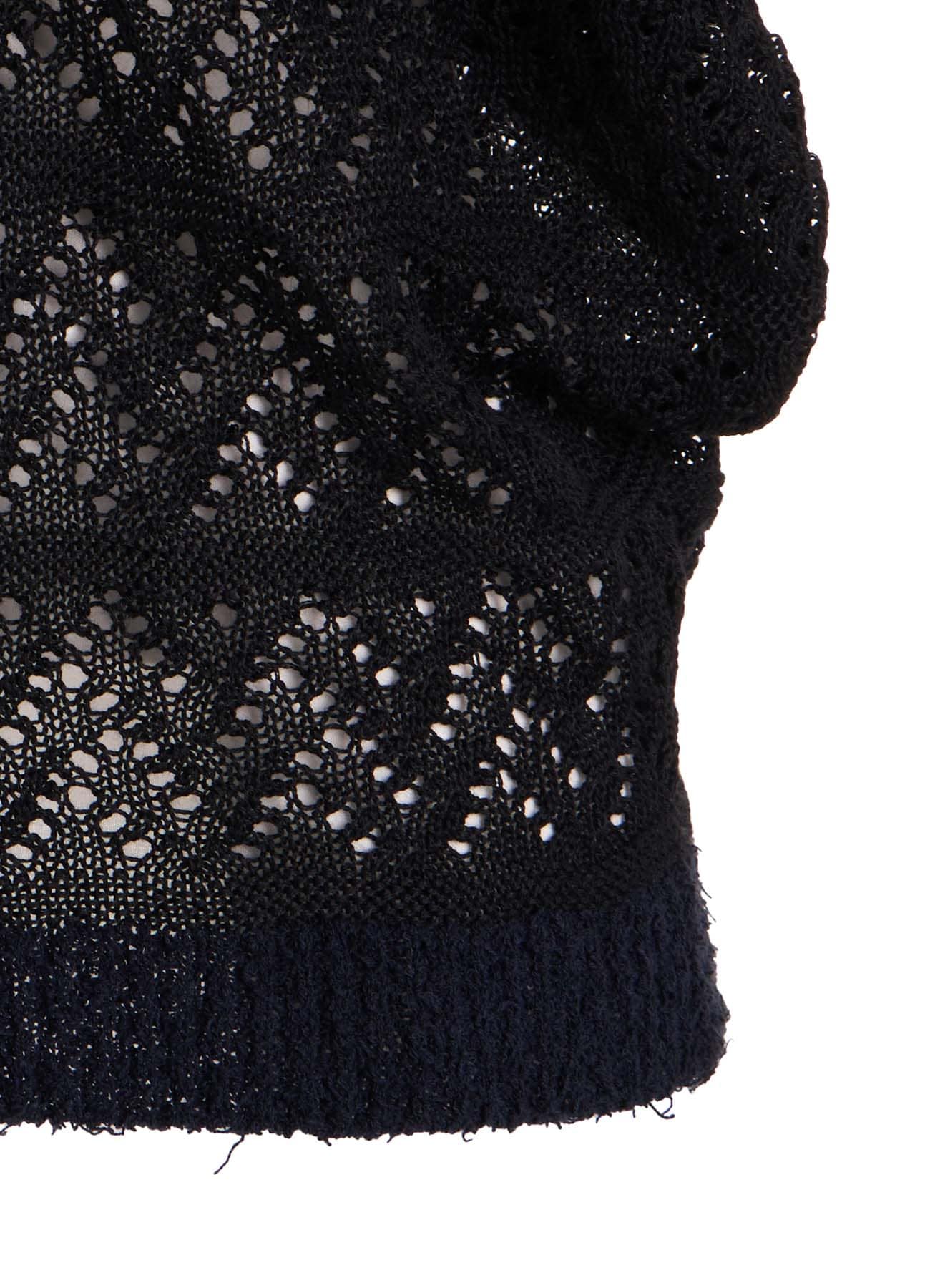8G PATCHWORK MIX ASYMMETRY GATHER PULLOVER