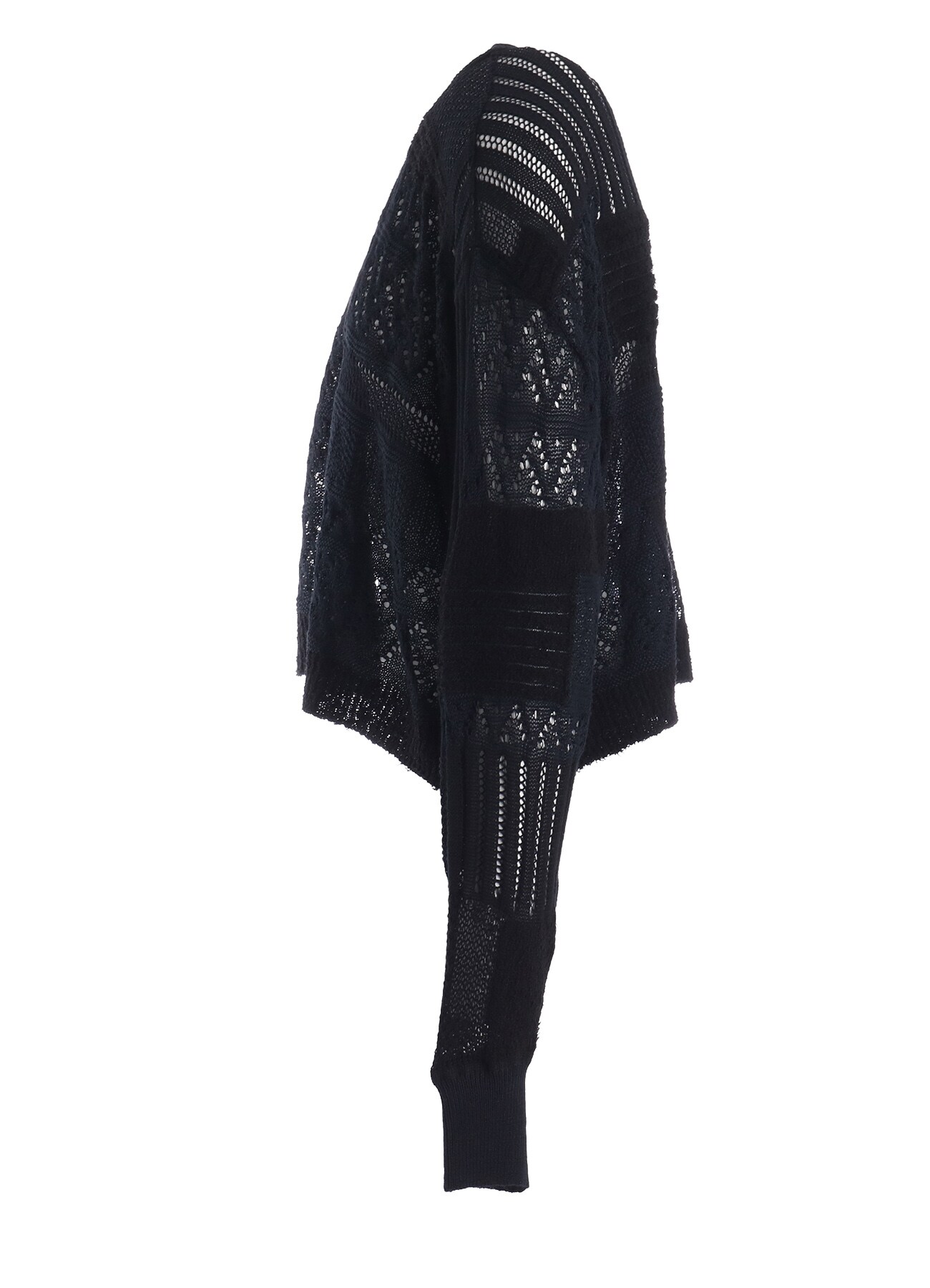 8G PATCHWORK MIX CROPPED CARDIGAN