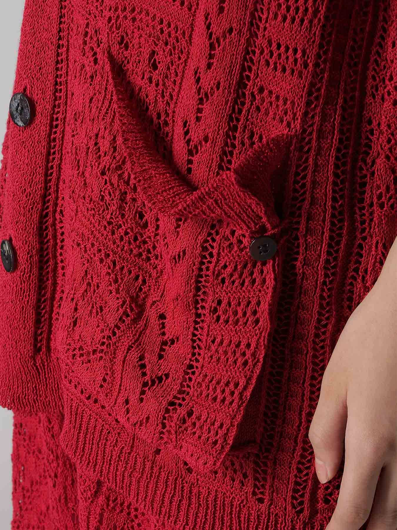 MEXICAN TILE PATTERN KNIT SHIRT